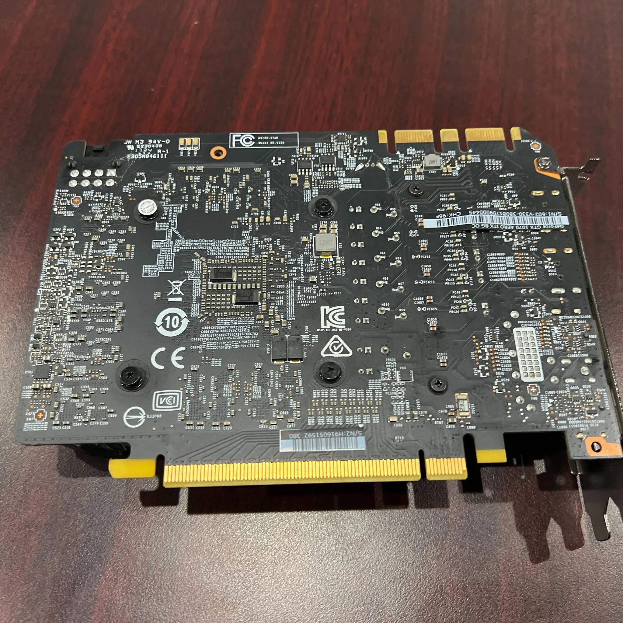 MSI GeForce GTX 1070 ITX