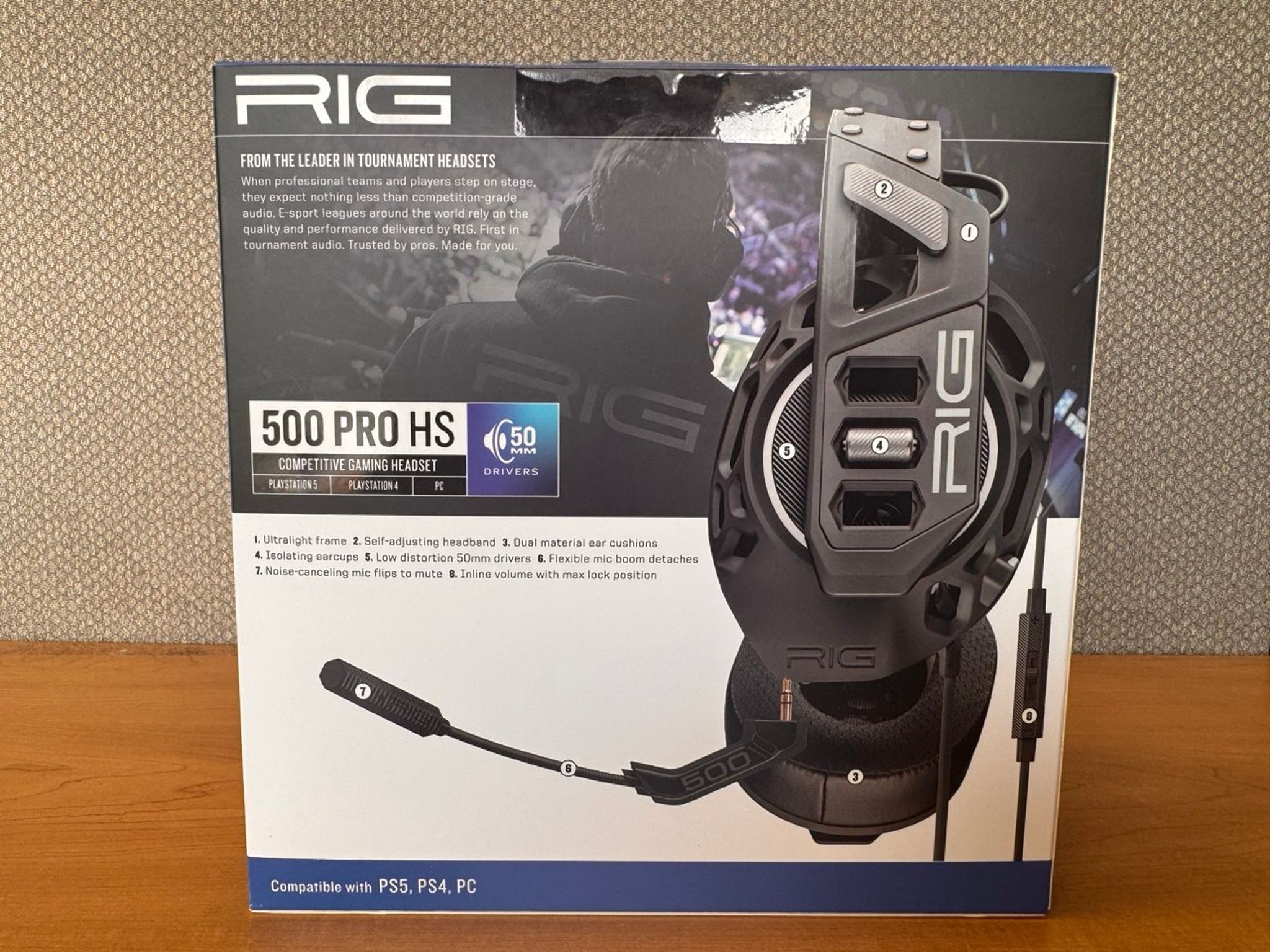 RIG 500 PRO HS GEN 2 Competitive Gaming Wired Headset For Sony PS4 / PS5 / PC