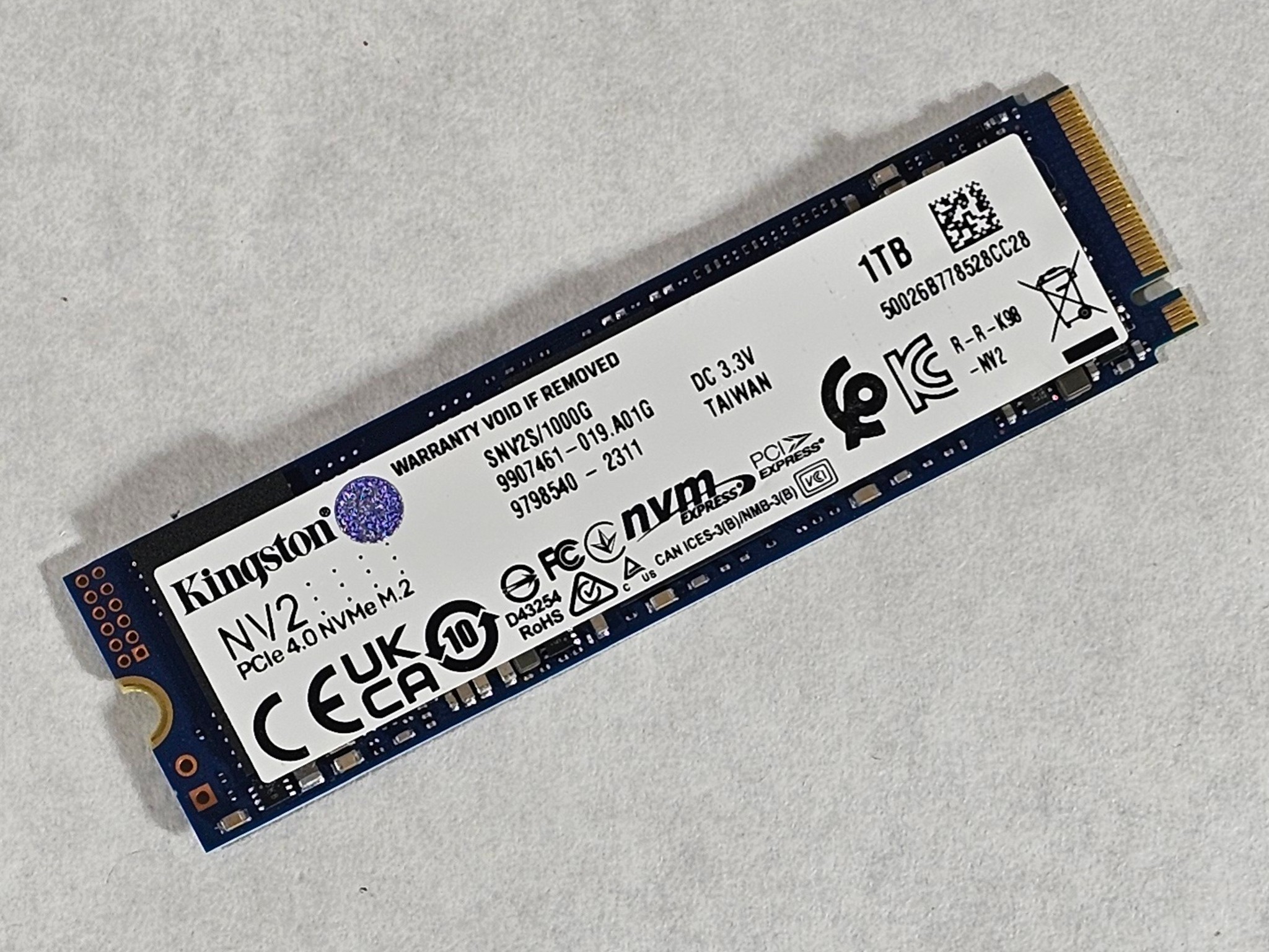 1TB NVMe M.2 SSD Gen4 PCIe 4.0 Kingston NV2