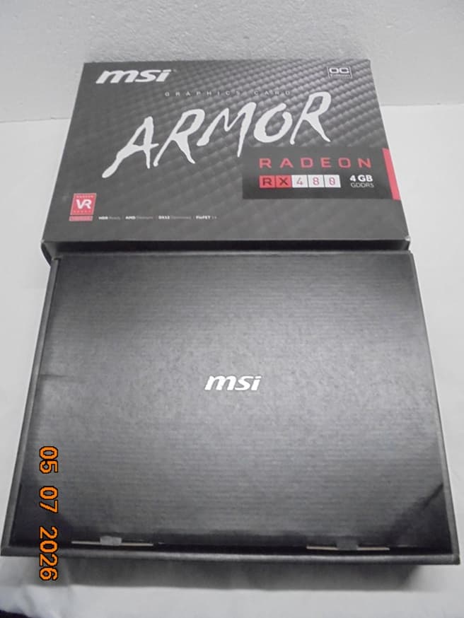 MSI RX 480 Armor 4GB OC/Like New/Open Box Condition