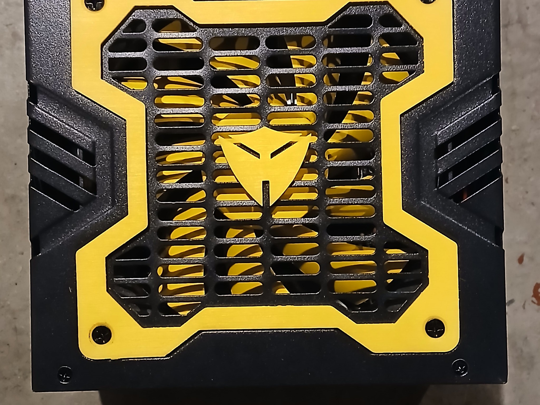 Hercules Yellow 12cm-Fan 600w-Max ATX Power Supply 20+4Pin, SATA & PCIe (Custom Made)