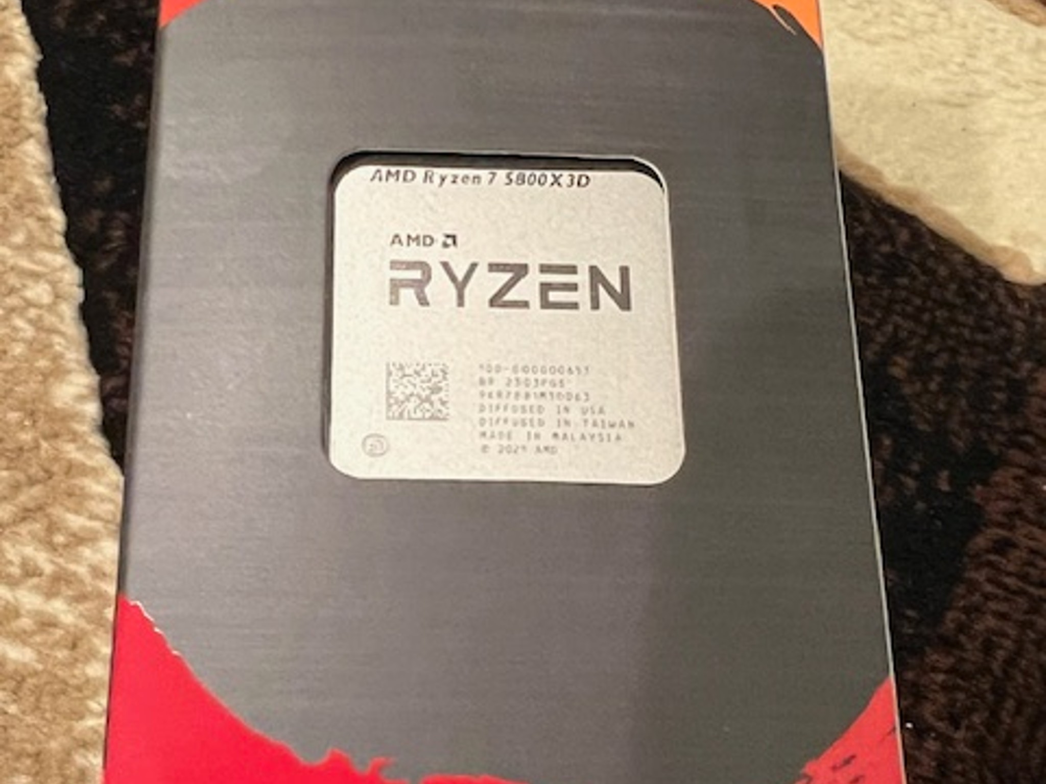 AMD Ryzen 7 5800X3D Vermeer 3.4GHz 8-Core AM4 Boxed Processor Cooler Not Included