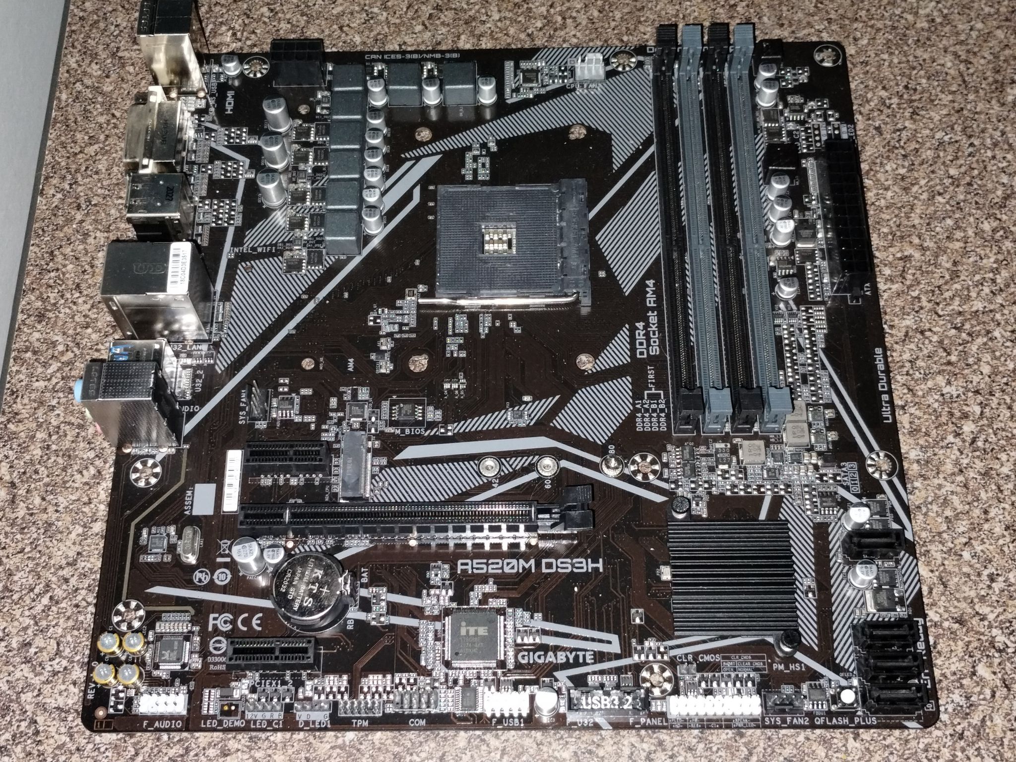 Gigabyte A520M DS3H mATX motherboard