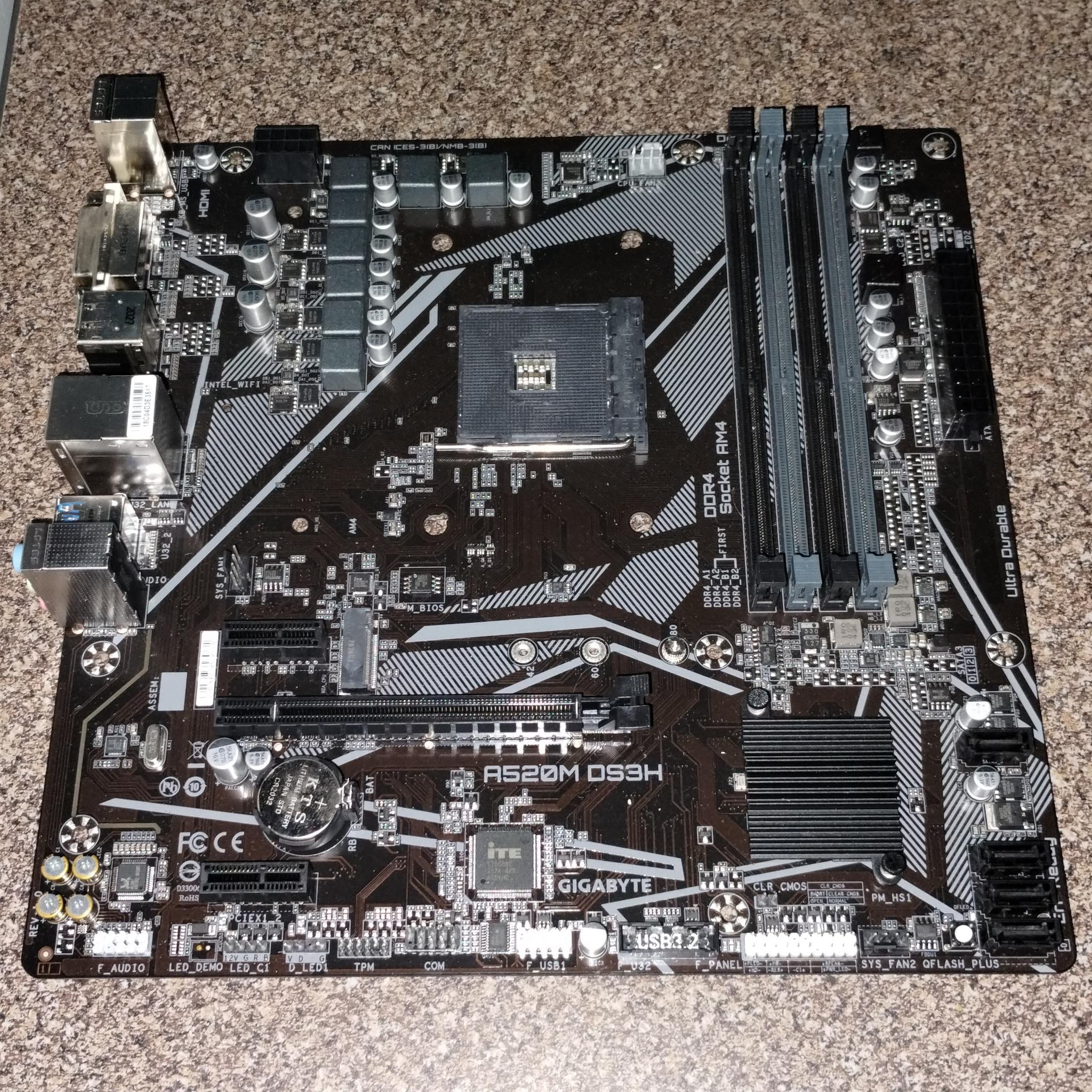 Gigabyte A520M DS3H mATX motherboard
