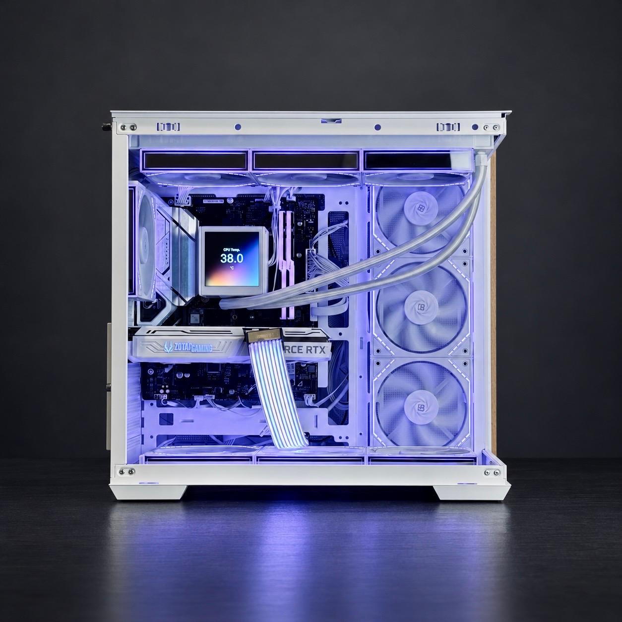 ❄️ White RTX 3070 Gaming PC | i7-12700F | 360mm LCD Liquid Cooling | 1TB NVMe