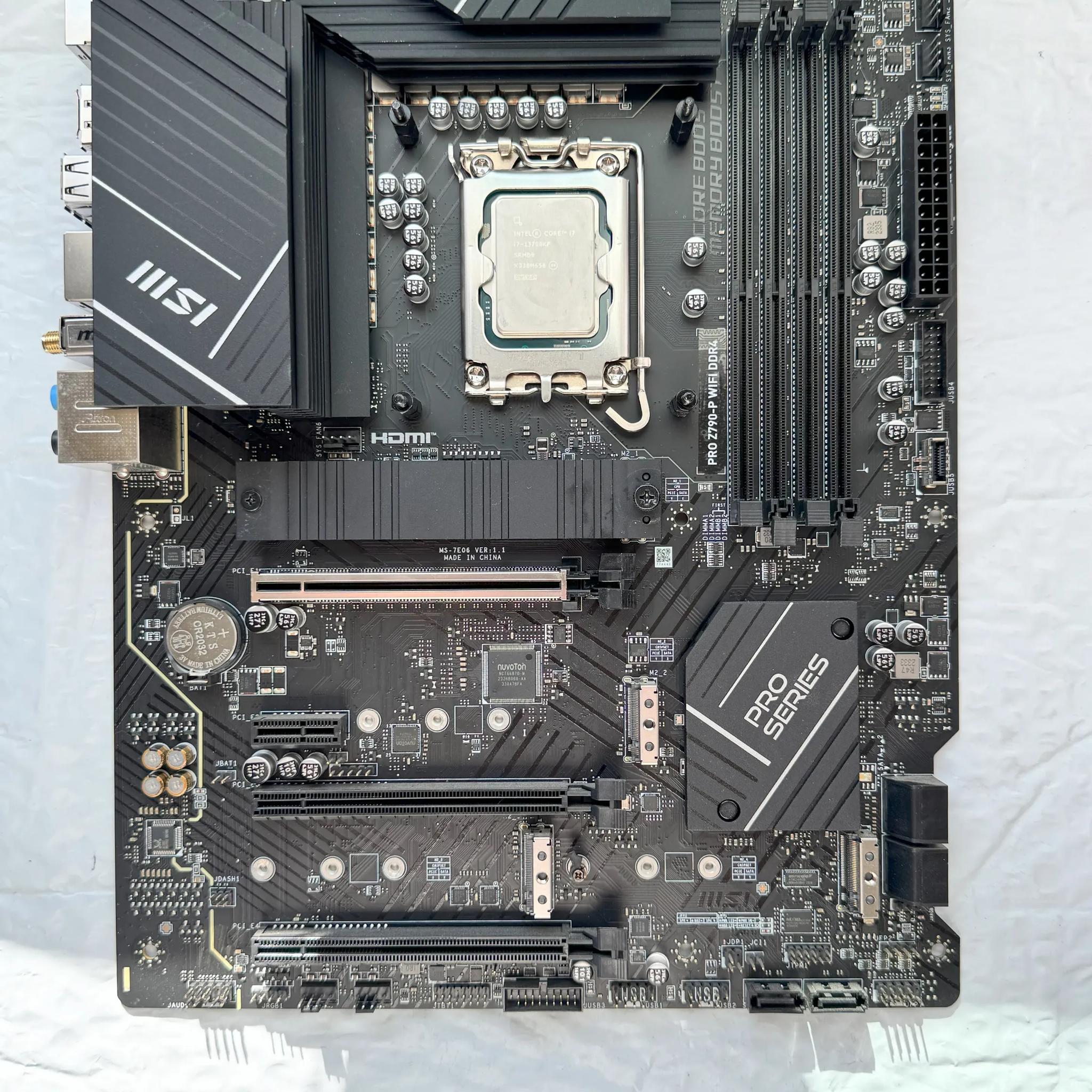 PRO Z790-P WIFI DDR4 + i7-13700kf + Kraken 280MM AIO