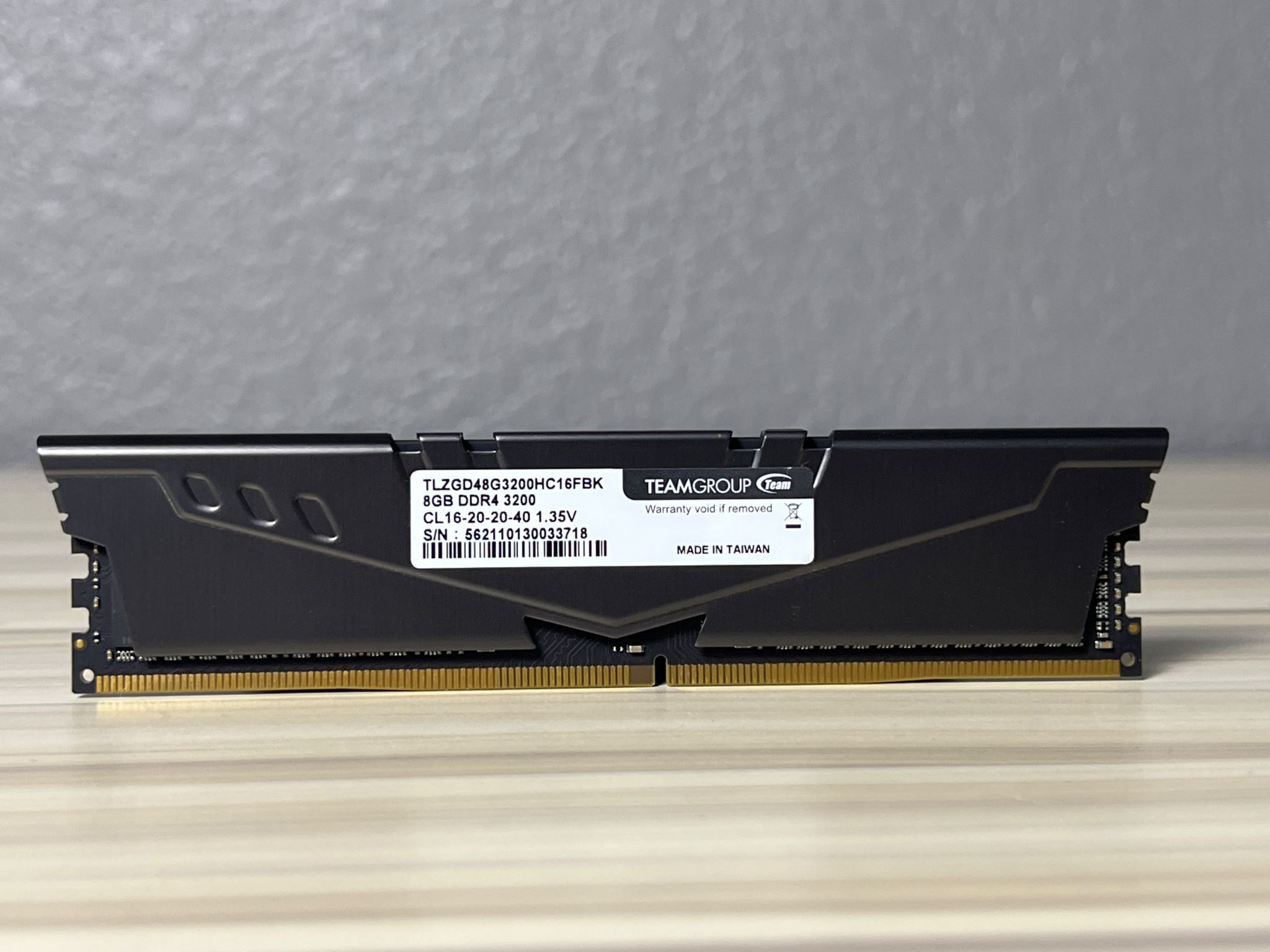 Teamgroup T-Force Vulcan 8gb (1x8gb) 3200MHz DDR4 RAM