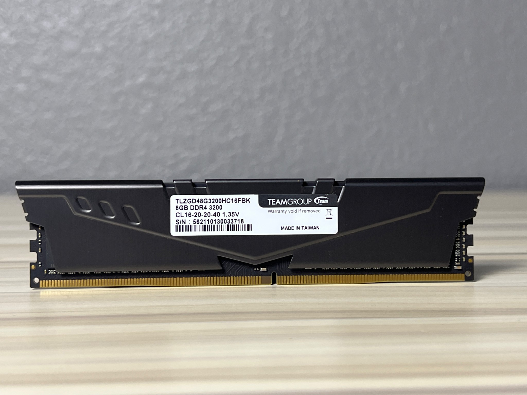 Teamgroup T-Force Vulcan 8gb (1x8gb) 3200MHz DDR4 RAM