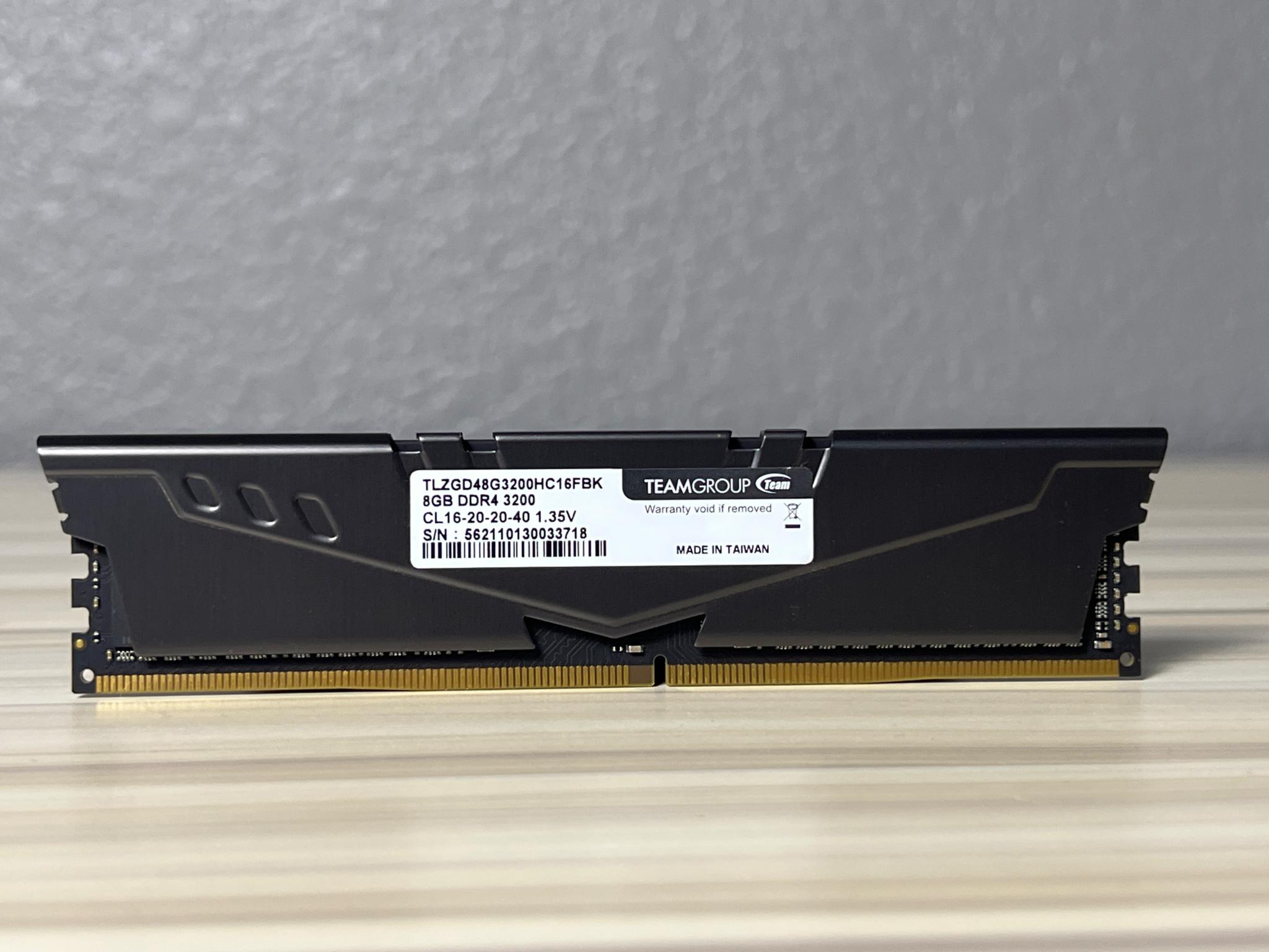 Teamgroup T-Force Vulcan 8gb (1x8gb) 3200MHz DDR4 RAM