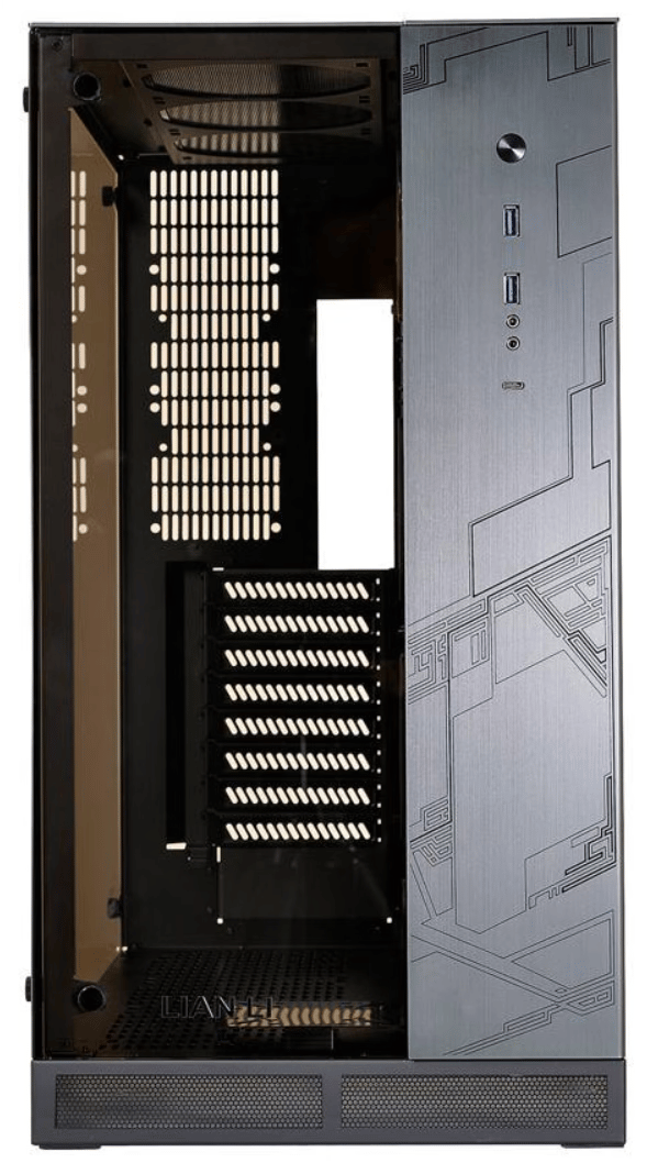 NEW LIAN LI PC-O11 WGX ROG Certified Edition Computer Case (Black Aluminum, Steel & Tempered Glass)