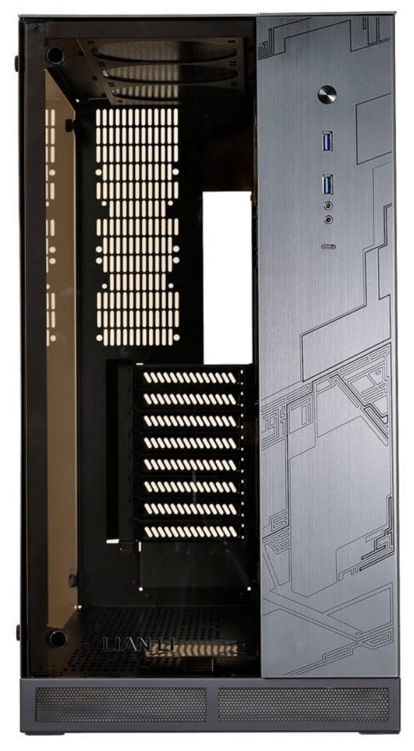 NEW LIAN LI PC-O11 WGX ROG Certified Edition Computer Case (Black Aluminum, Steel & Tempered Glass)