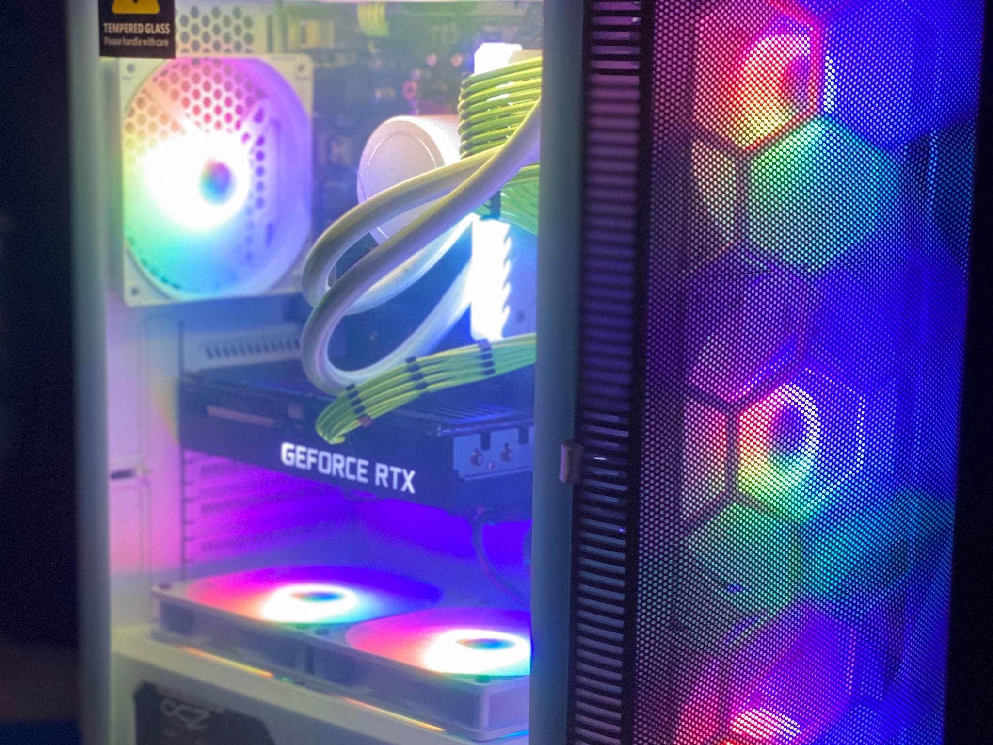 (Liquid Cooled) Ryzen 7-RTX 3060ti-1TB NVMe SSD-2TB HDD-16GB