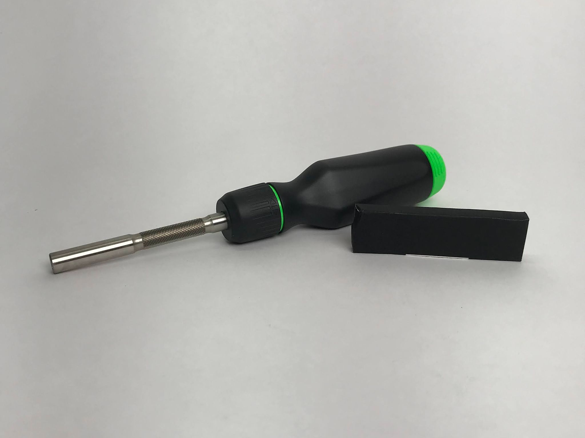 LTT Screwdriver With Bits - Black W/ Green Accents - No Box. Linus Tech Tips