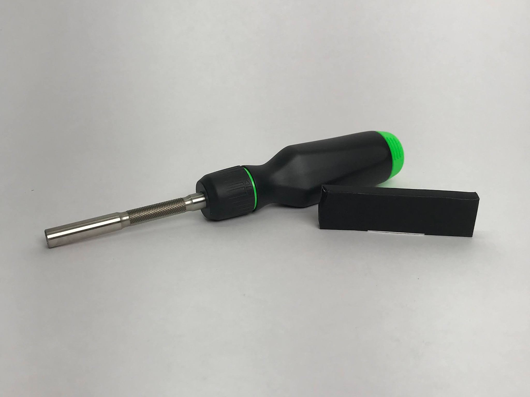 LTT Screwdriver With Bits - Black W/ Green Accents - No Box. Linus Tech Tips