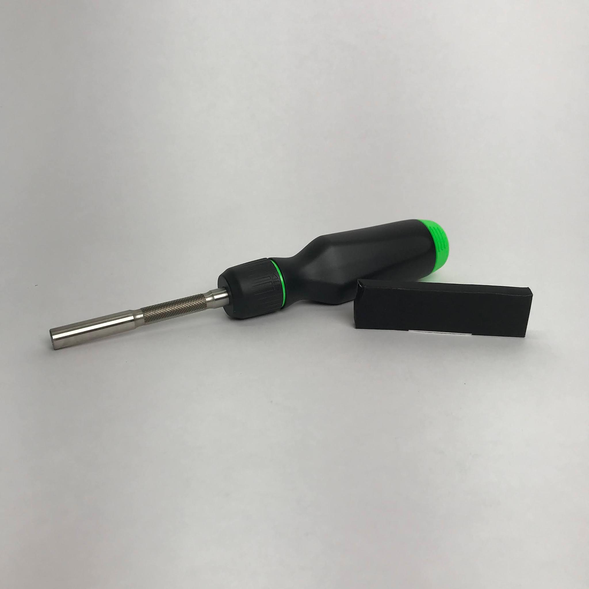 LTT Screwdriver With Bits - Black W/ Green Accents - No Box. Linus Tech Tips