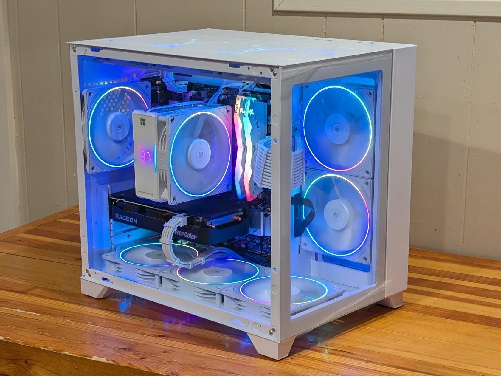 ❄️ Ryzen 5 7600X + RX 9060 XT 16GB Gaming PC | 1440p Value King | White ARGB Build