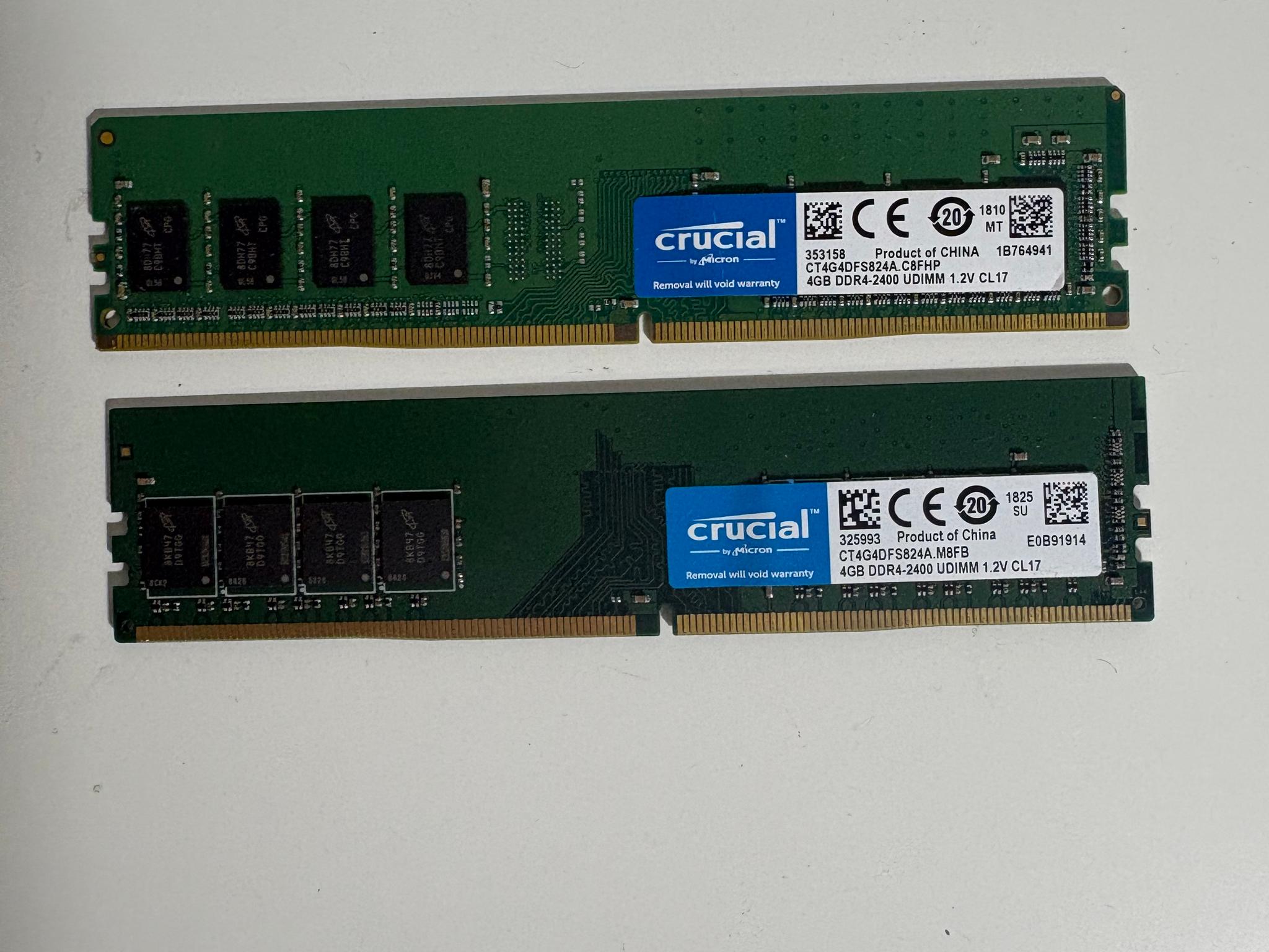 Crucial 8GB (2x4GB) DDR4 Ram Kit