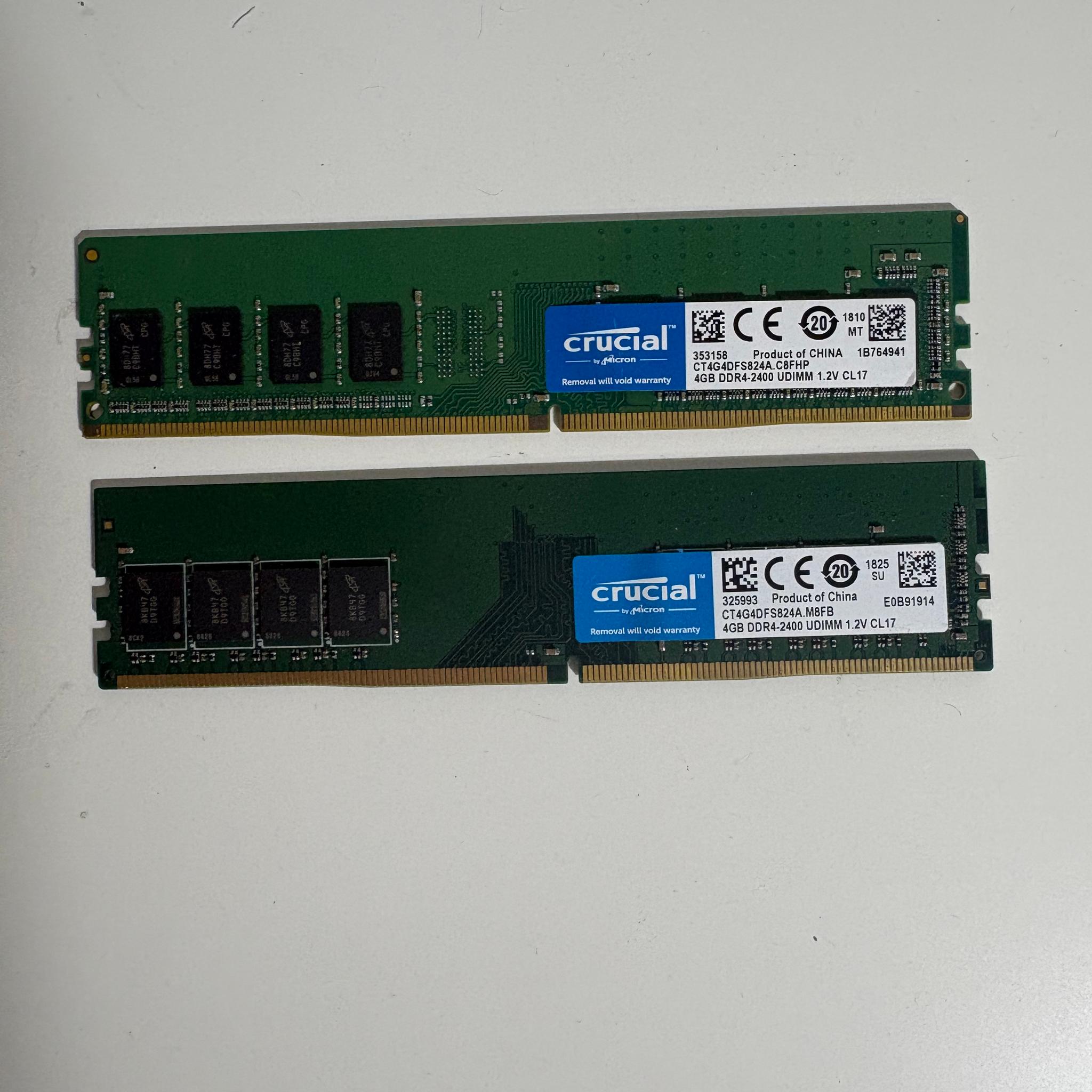 Crucial 8GB (2x4GB) DDR4 Ram Kit