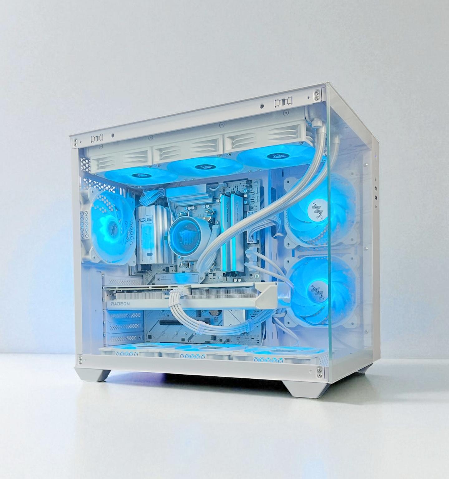 Liquid Cooled AMD RX 9060 XT 16GB Ryzen 8400F 16GB DDR5 1 TB M.2 Gaming PC