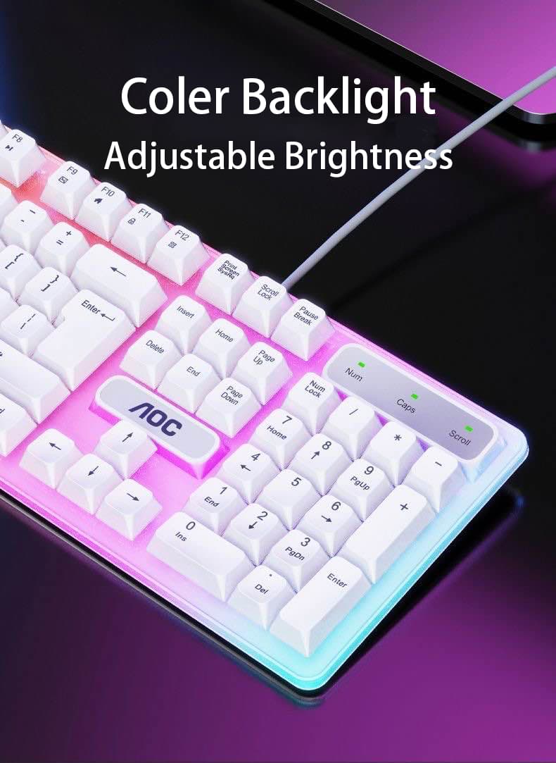 🔥 Deal 🔥AOC KM100 RGB Keyboard & mouse bundle