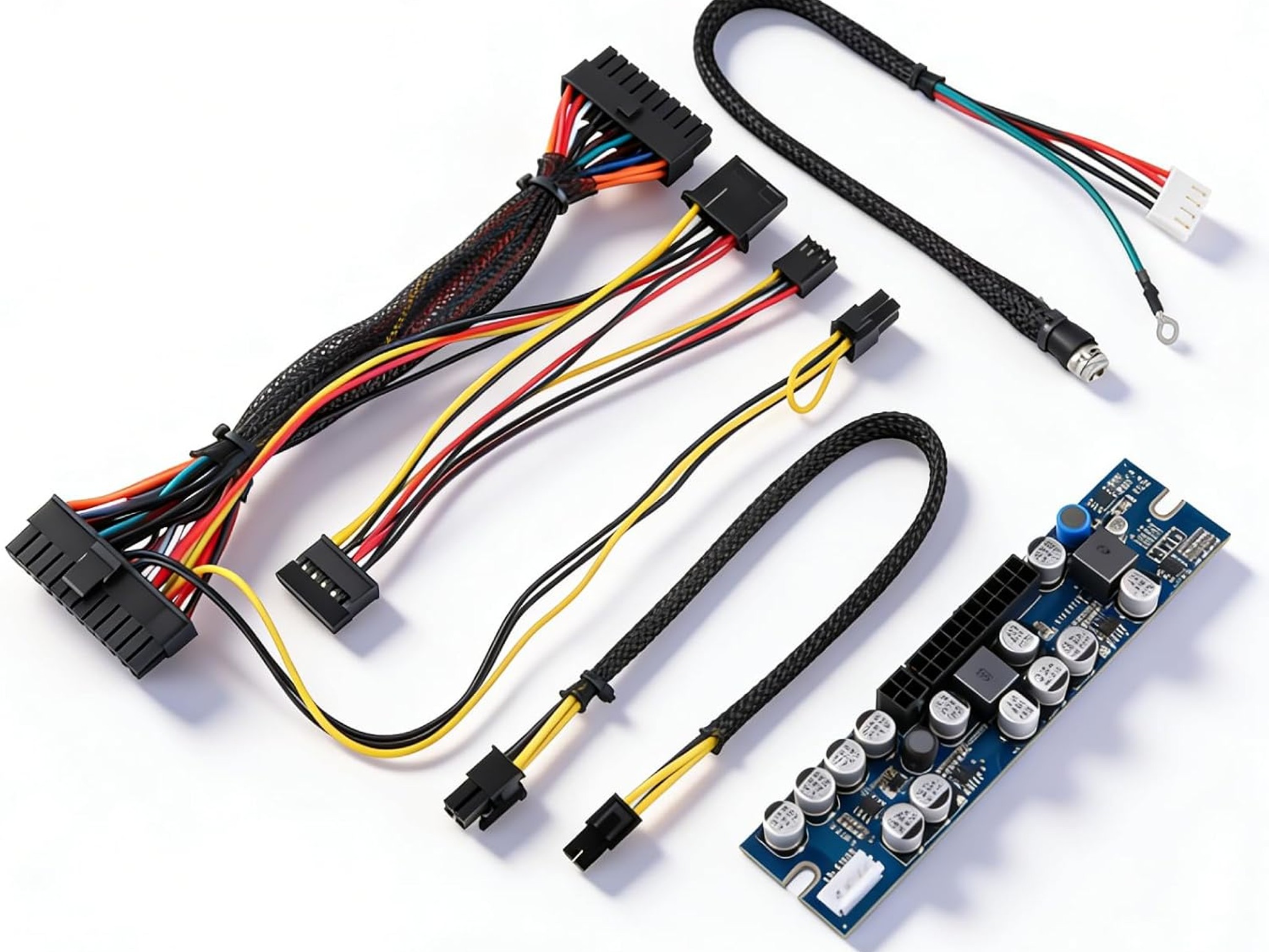 Power Supply Module 24 Pin DC 12V 300W PC PSU Computer Power Supply Module Connect AUX SATA Cable