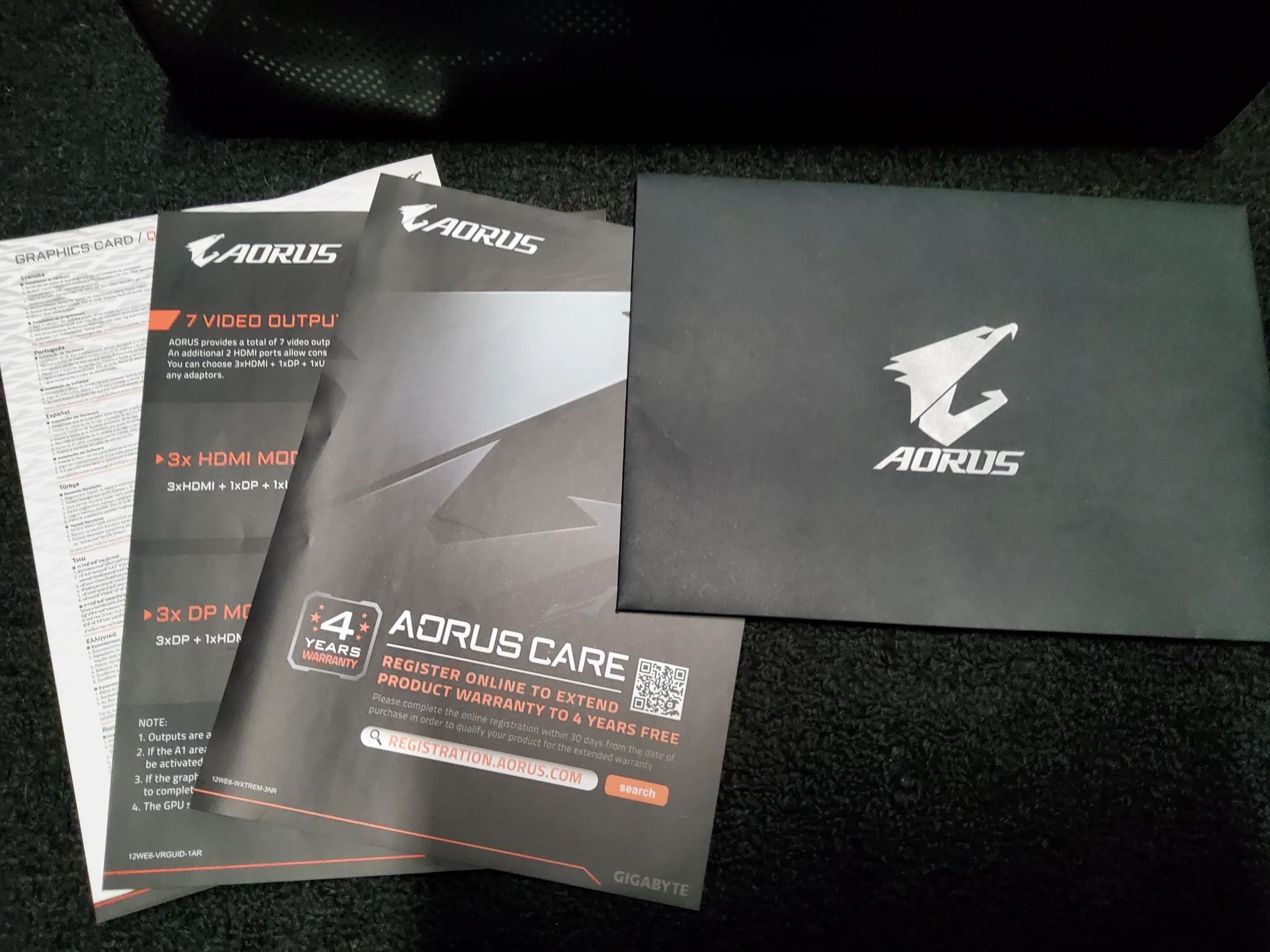 Graphics Card Gigabyte 2080 Aorus Extreme