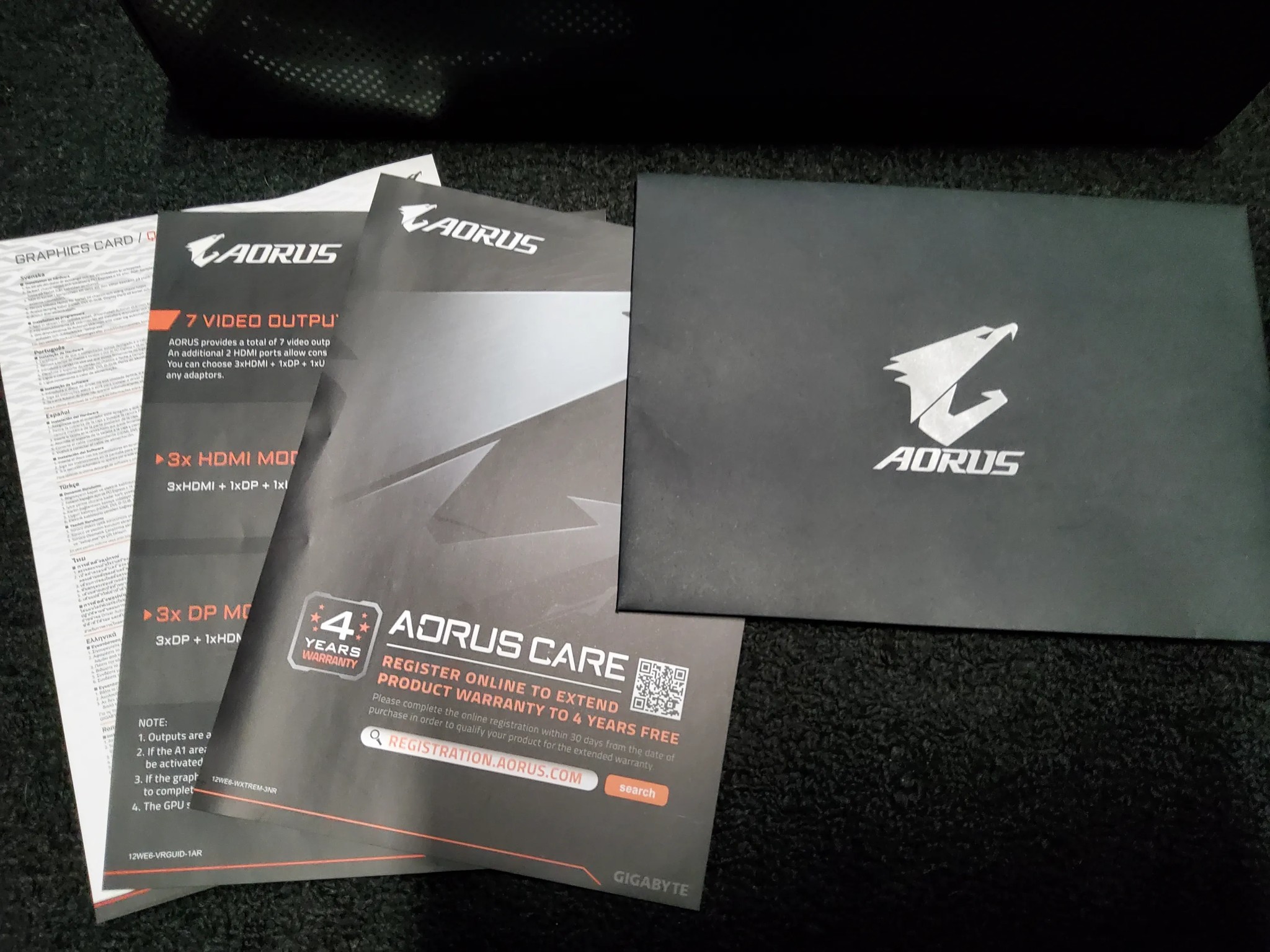 Graphics Card Gigabyte 2080 Aorus Extreme