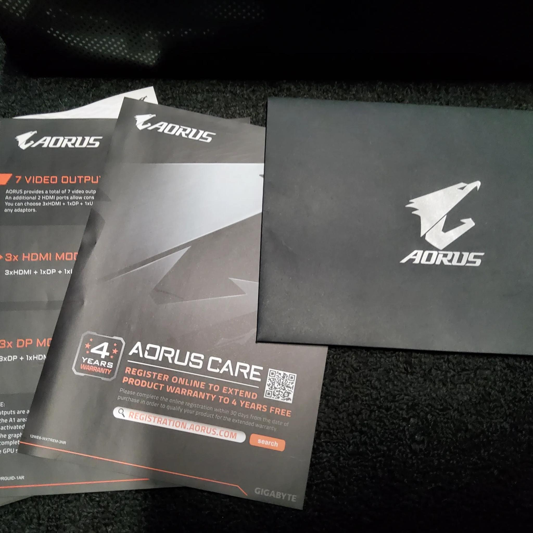 Graphics Card Gigabyte 2080 Aorus Extreme