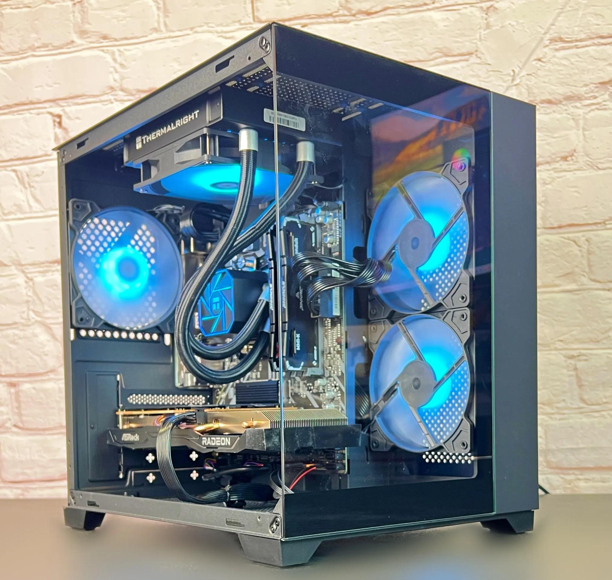 Liquid Cooled Ryzen 5 3600 RX 6600 16GB RAM 1TB M.2 Gaming/Streaming PC