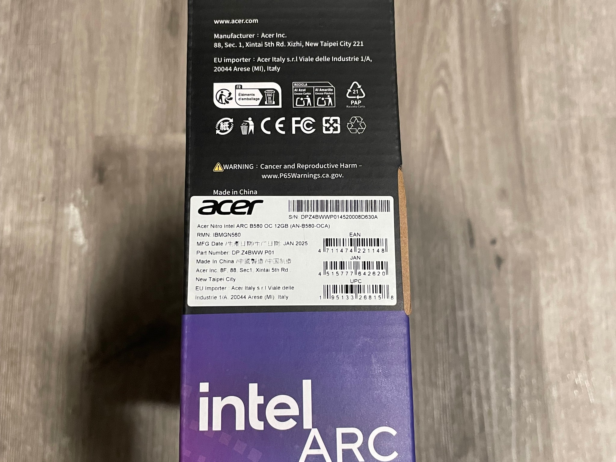 Brand New Acer Nitro Intel Arc B580 GPU