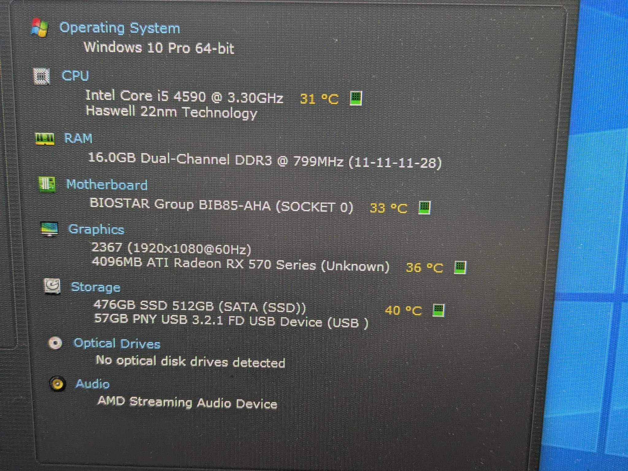100 FPS Fortnite | 180 Day Warranty | i5-4590 , 16GB RAM, 480GB SSD, RX 570 4GB, RGB, Wifi, Win10