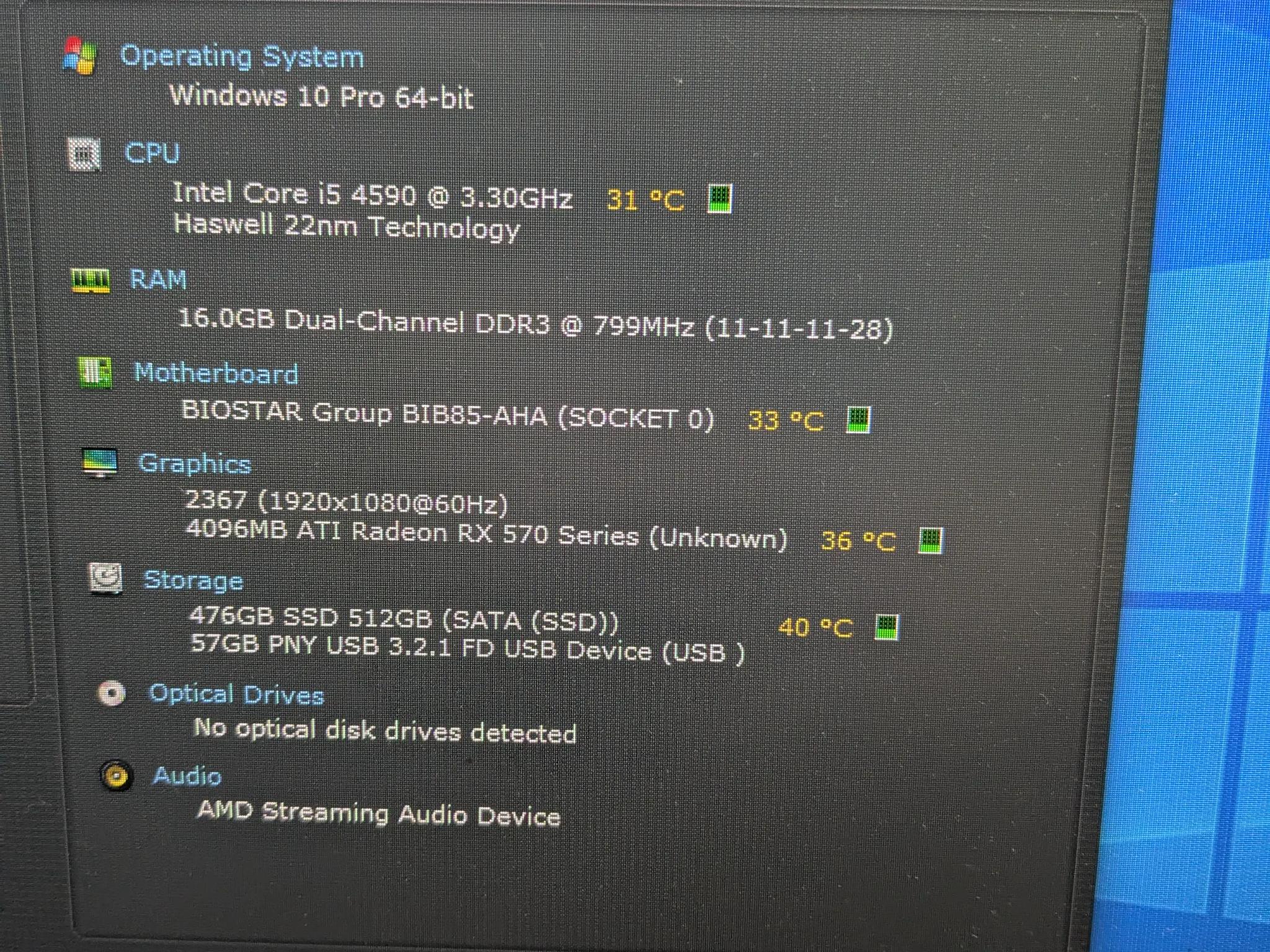 100 FPS Fortnite | 180 Day Warranty | i5-4590 , 16GB RAM, 480GB SSD, RX 570 4GB, RGB, Wifi, Win10