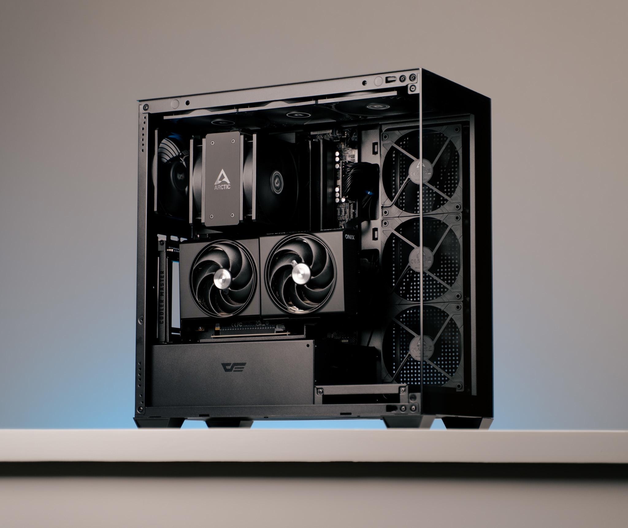 “Darkerform” Intel Arc B580 Intel Core i5 14600K 1TB 32GB Windows 11 Gaming PC Powerhouse