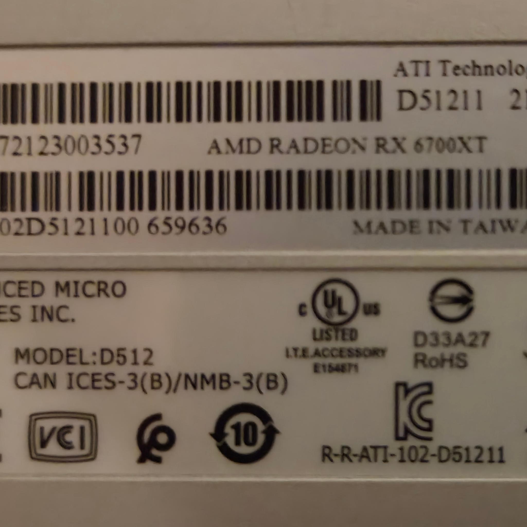 AMD RX 6700XT Reference