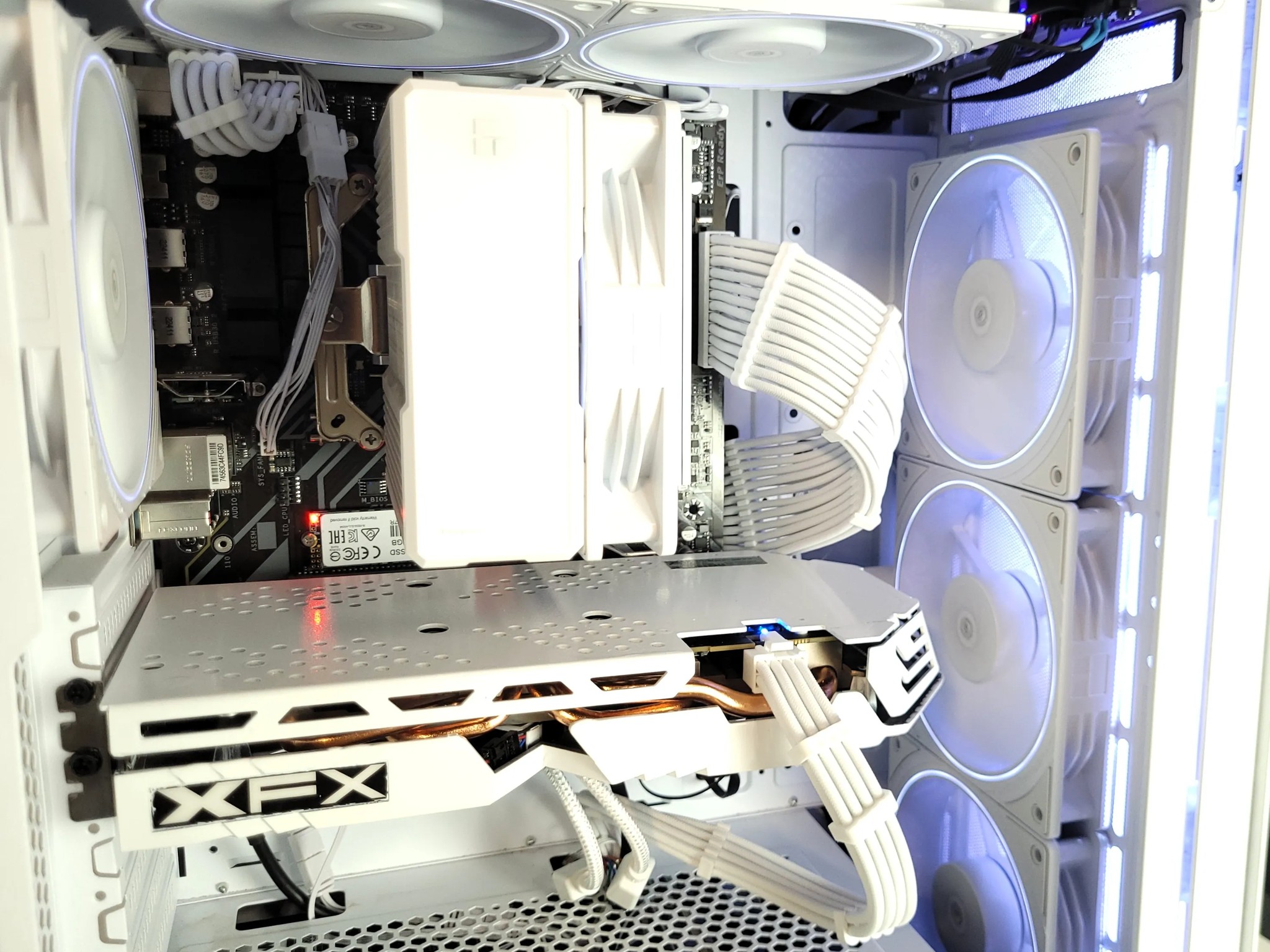 All White Budget Gaming PC | Ryzen 5 | XFX RX 580 8gb GPU