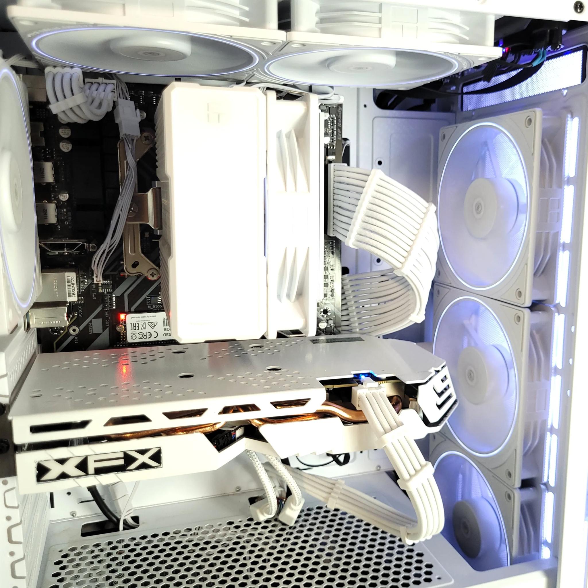 All White Budget Gaming PC | Ryzen 5 | XFX RX 580 8gb GPU