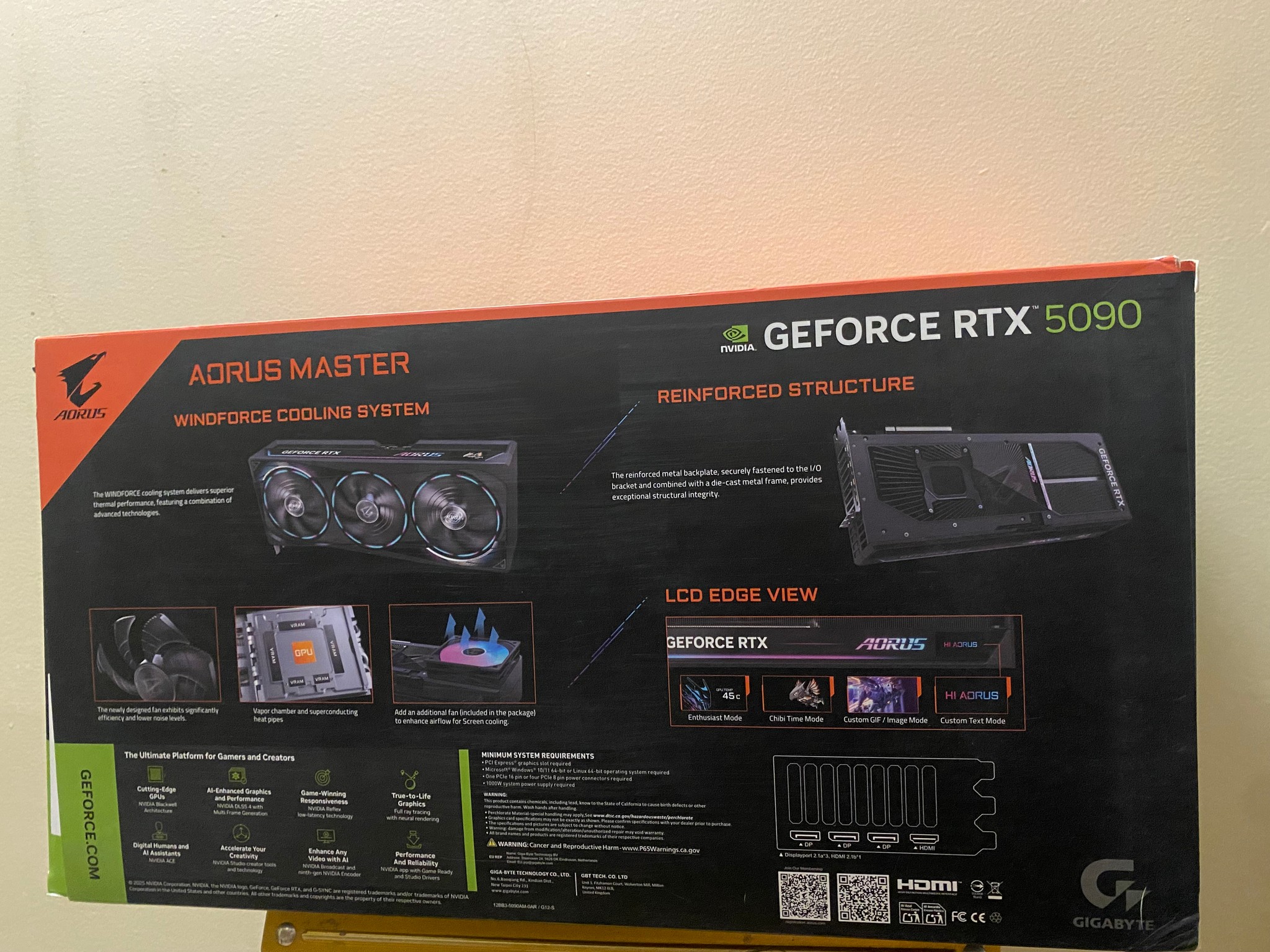 GIGABYTE AORUS GeForce RTX 5090 MASTER 32G