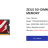 1 x 32GB DDR4 3200mhz SODIMM