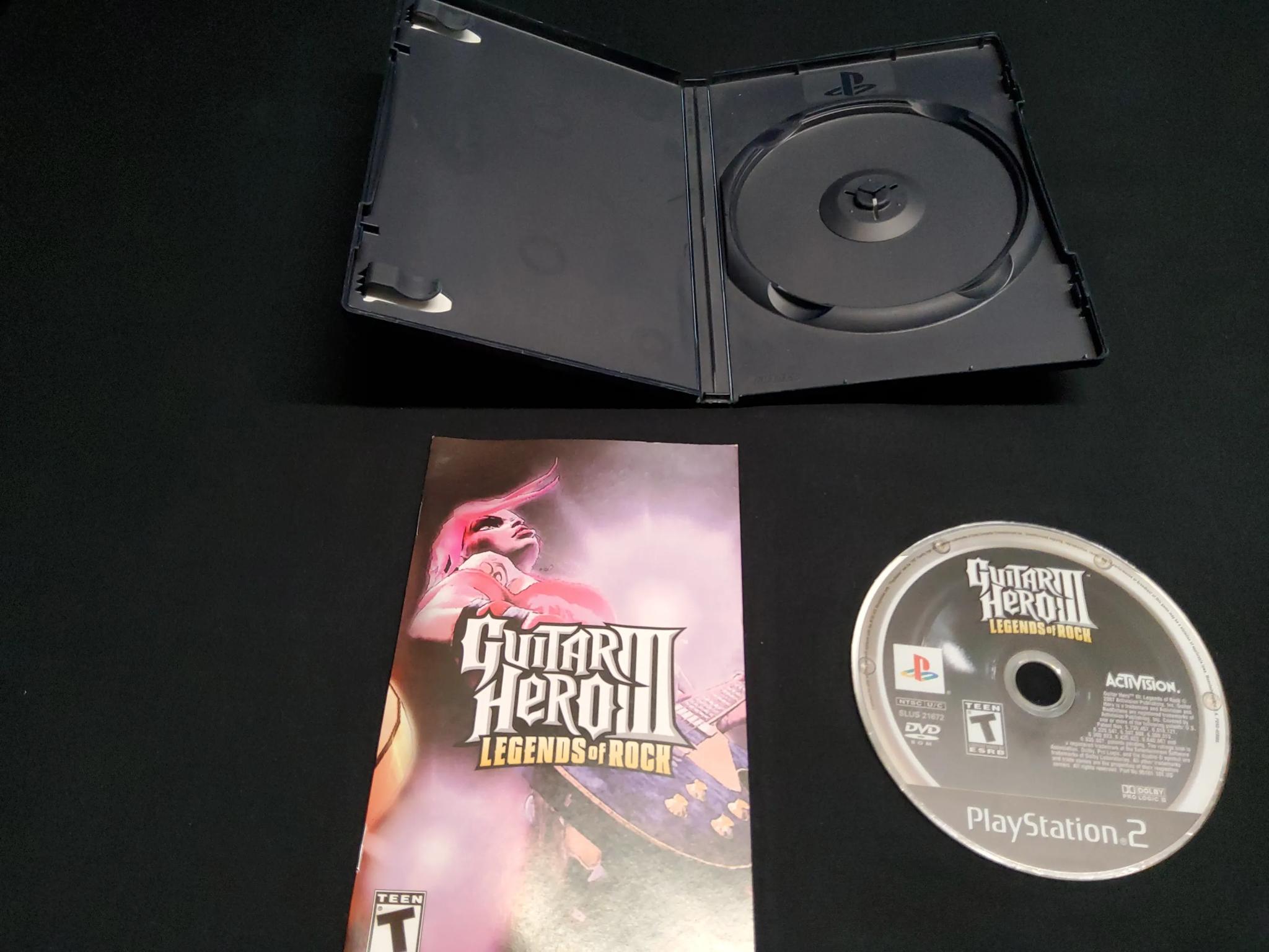 🎸Guitar Hero III 🎸+ Rock of 80's Game and Controller All Original Box Stickers Premium Strap