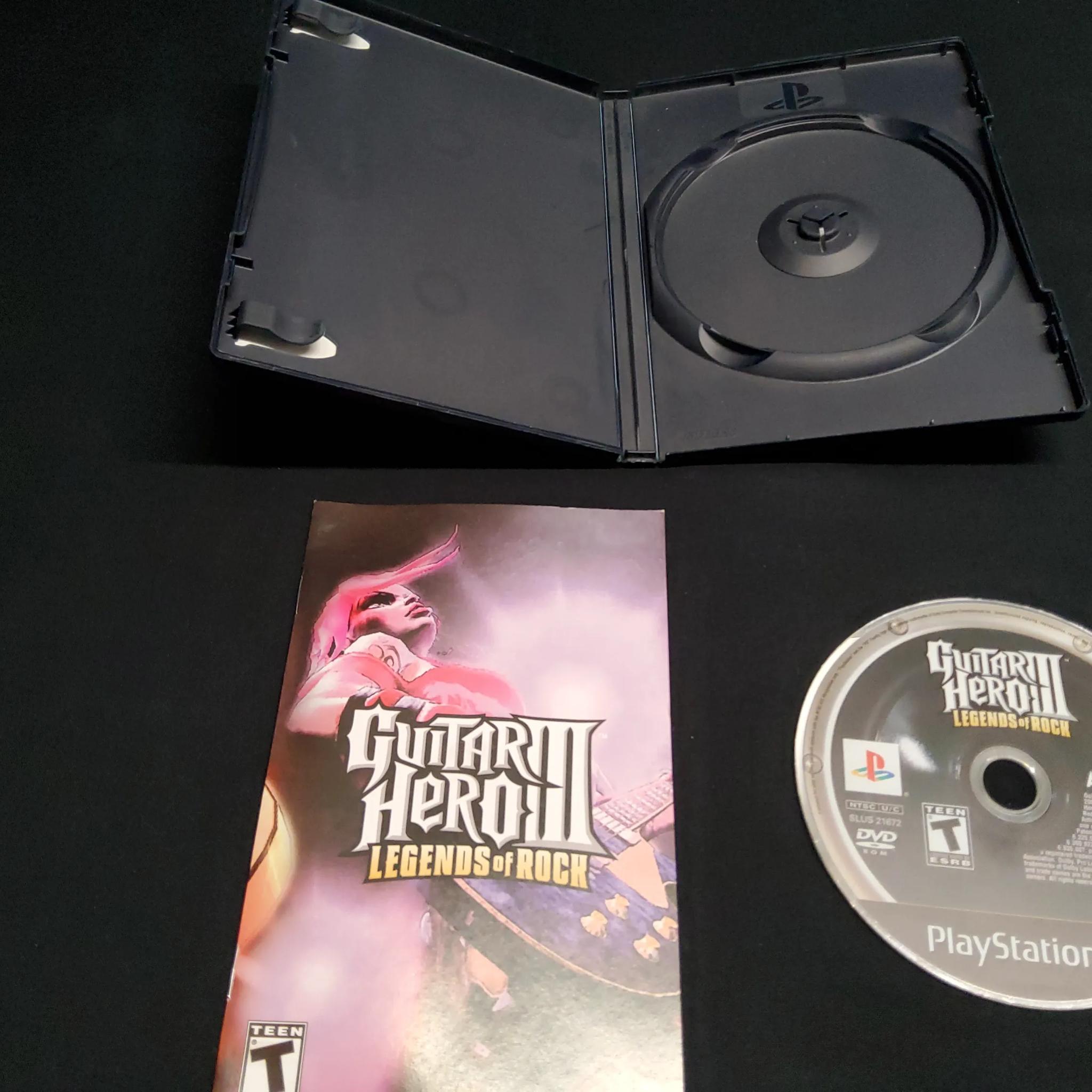🎸Guitar Hero III 🎸+ Rock of 80's Game and Controller All Original Box Stickers Premium Strap