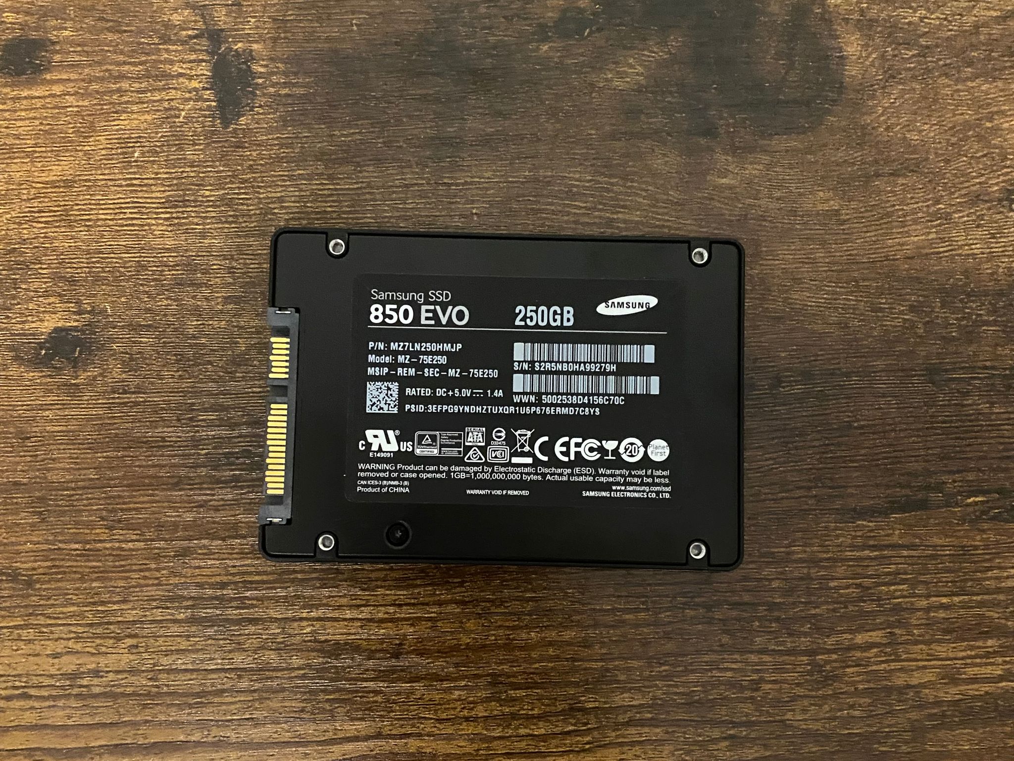 Samsung 850 evo 256 Gb ssd