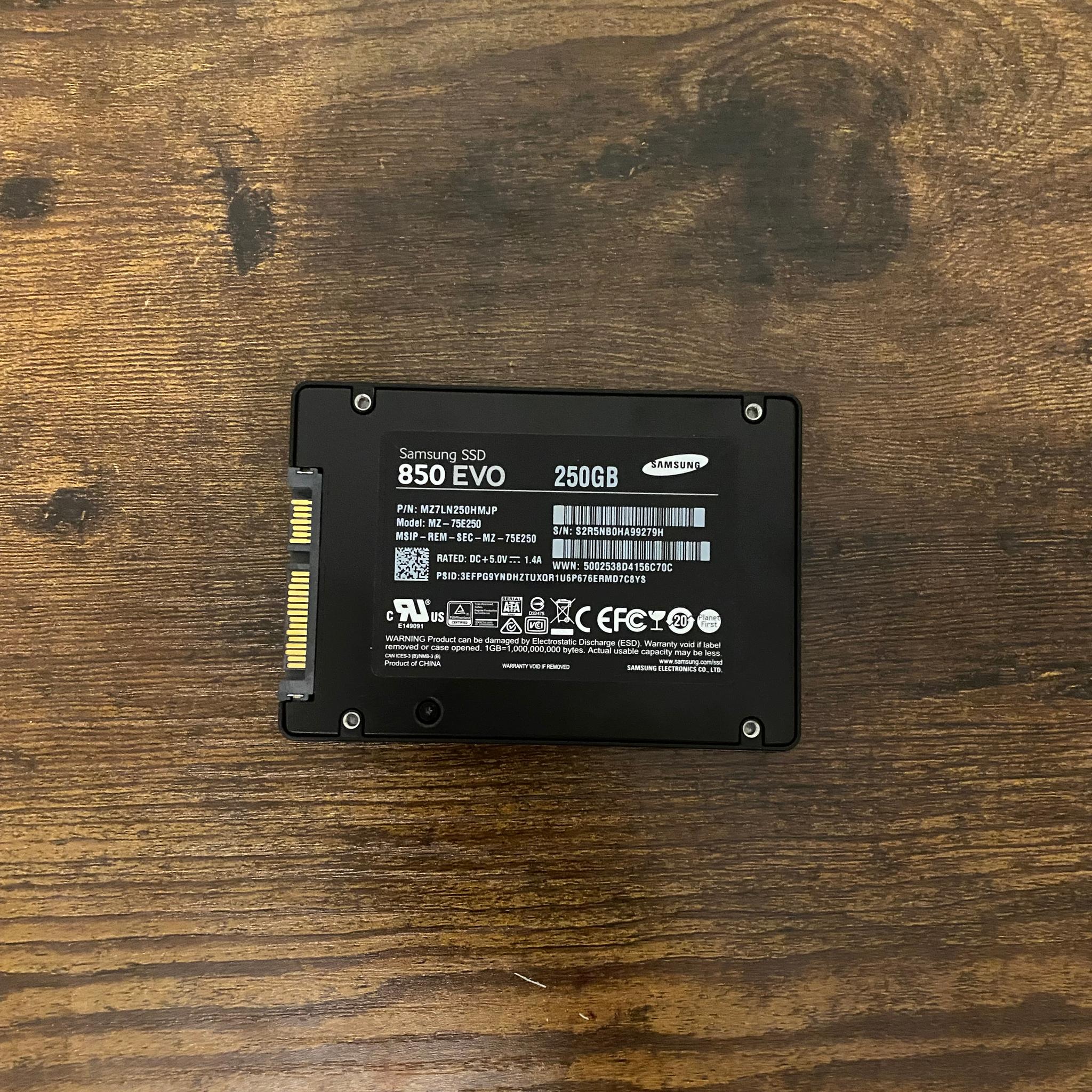 Samsung 850 evo 256 Gb ssd
