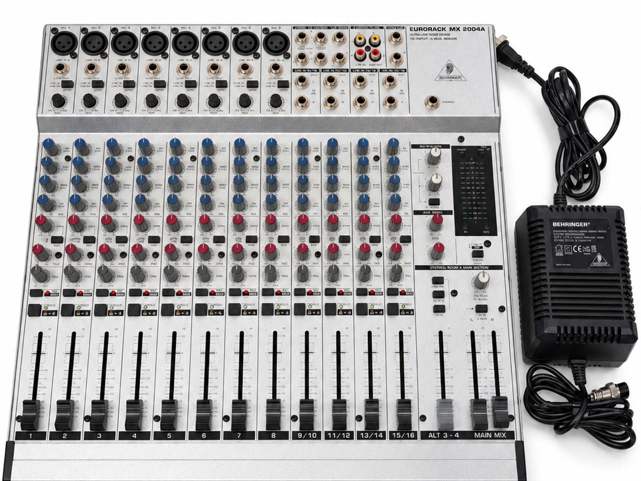 Behringer Eurorack MX2004A 20-Channel 4-Bus Analog Mixer w/ Power Supply