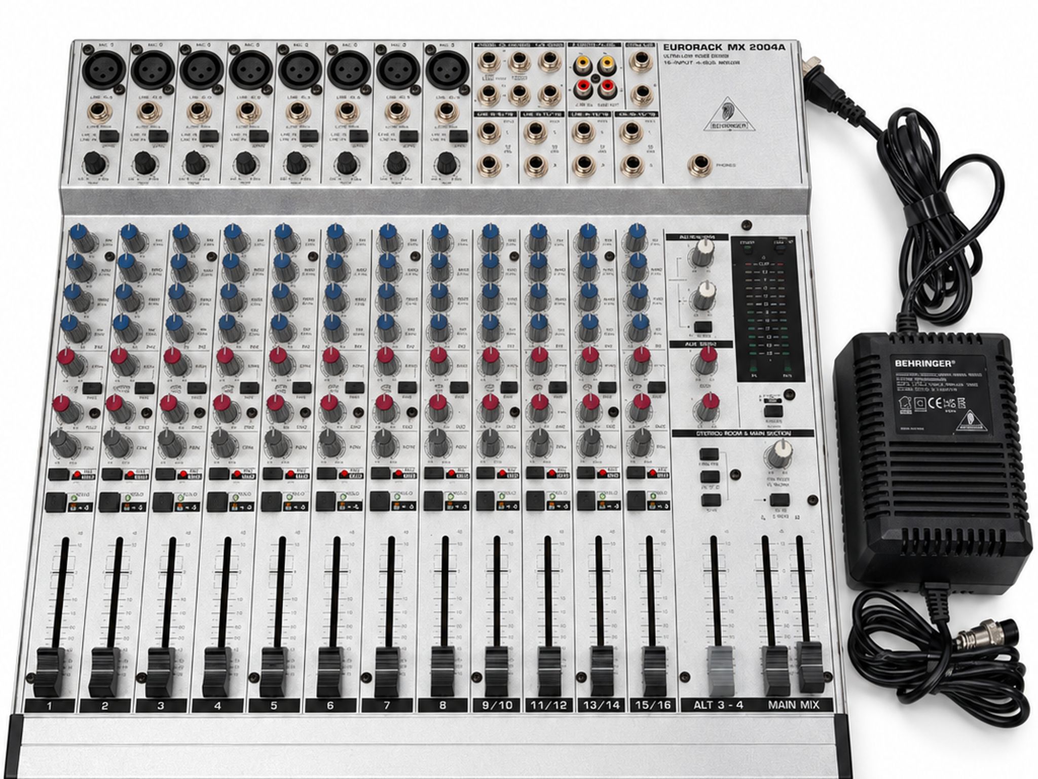 Behringer Eurorack MX2004A 20-Channel 4-Bus Analog Mixer w/ Power Supply
