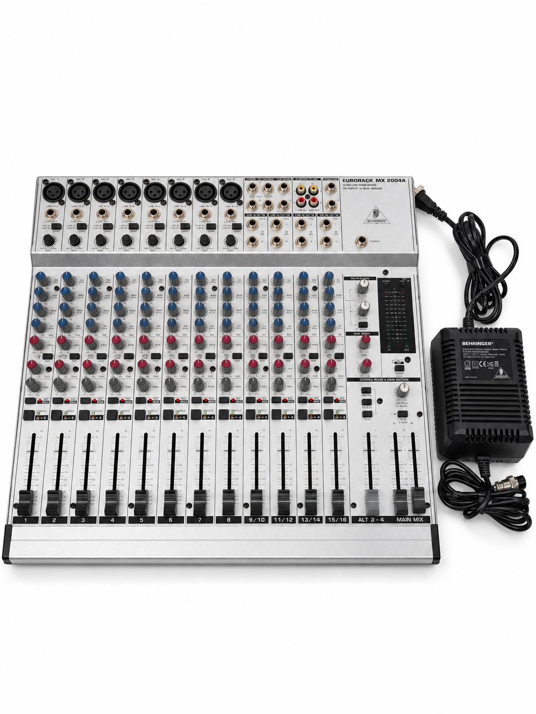 Behringer Eurorack MX2004A 20-Channel 4-Bus Analog Mixer w/ Power Supply