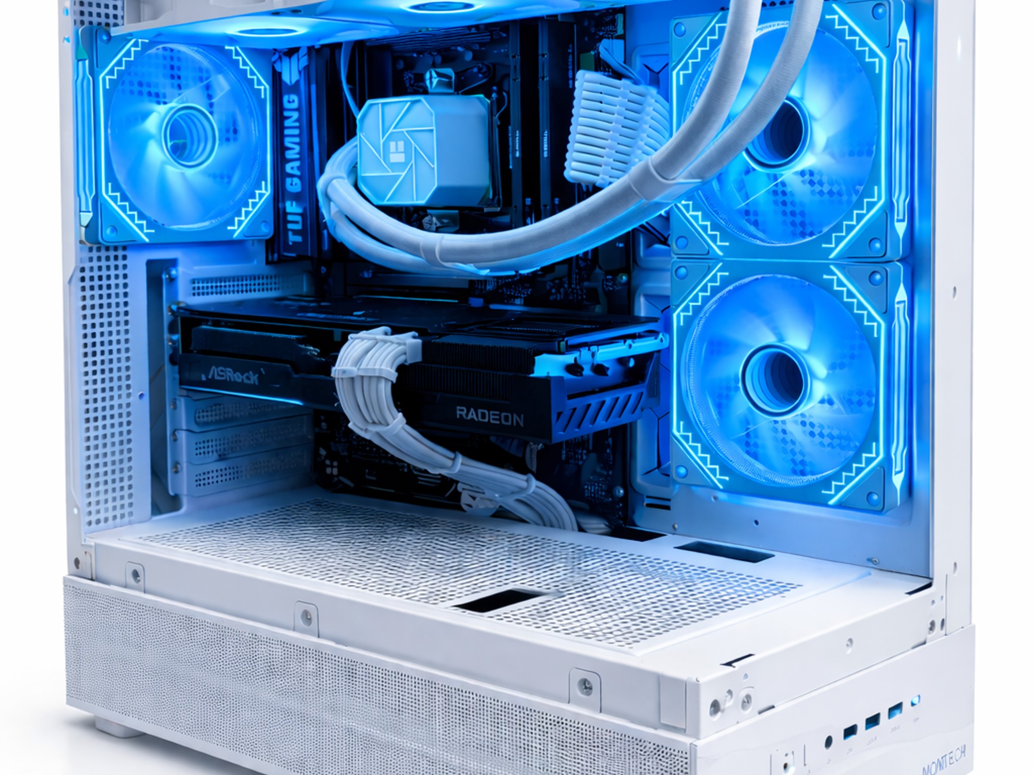 White 1440p/4K Gaming PC | Ryzen 7 7800X3D | RX 9070 16GB | 32GB DDR5 | WiFi | TERATECH