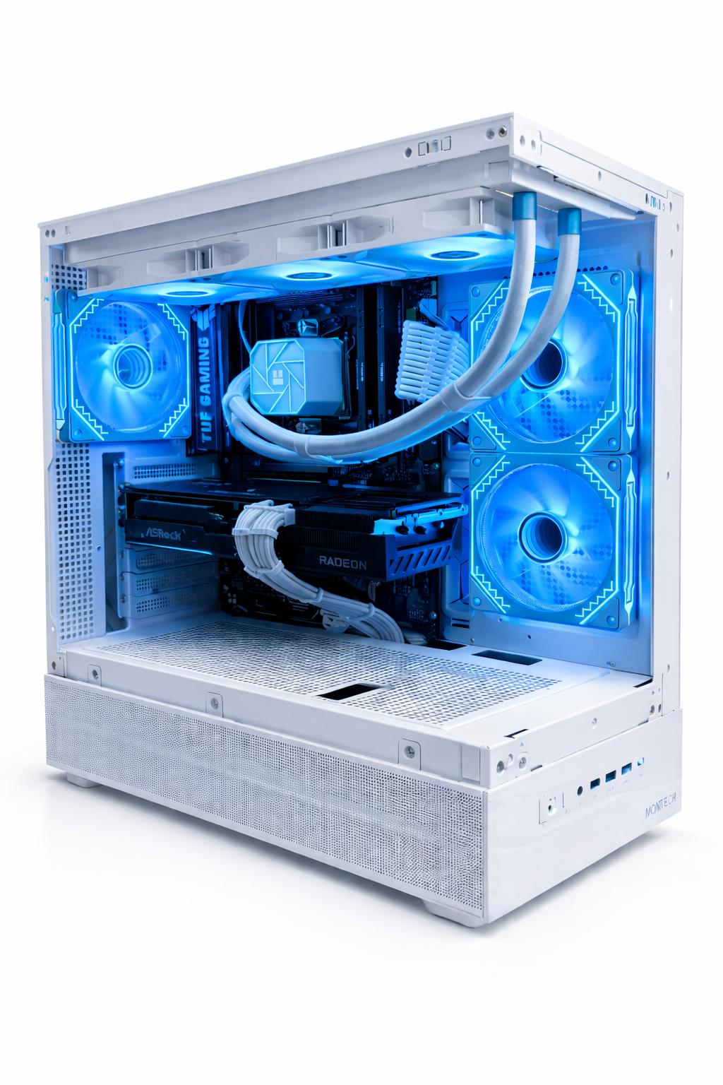 White 1440p/4K Gaming PC | Ryzen 7 7800X3D | RX 9070 16GB | 32GB DDR5 | WiFi | TERATECH