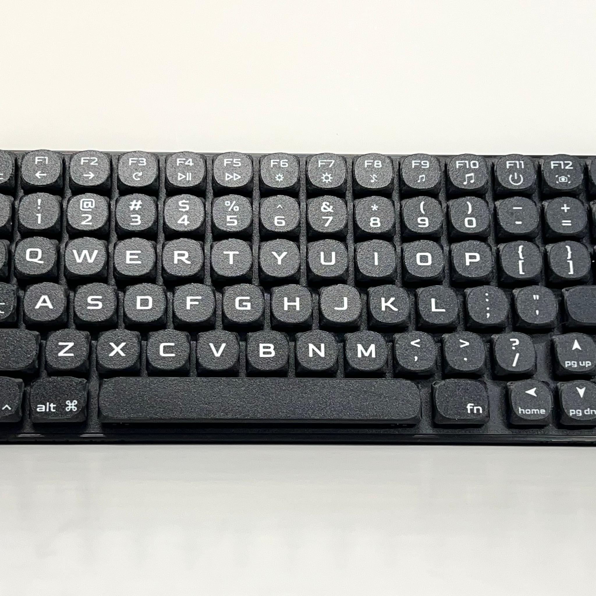 Low Profile 74-key Wired Mechanical Keyboard • Hot Swappable, Hand Assembled, Gaming, Travel, USB-C