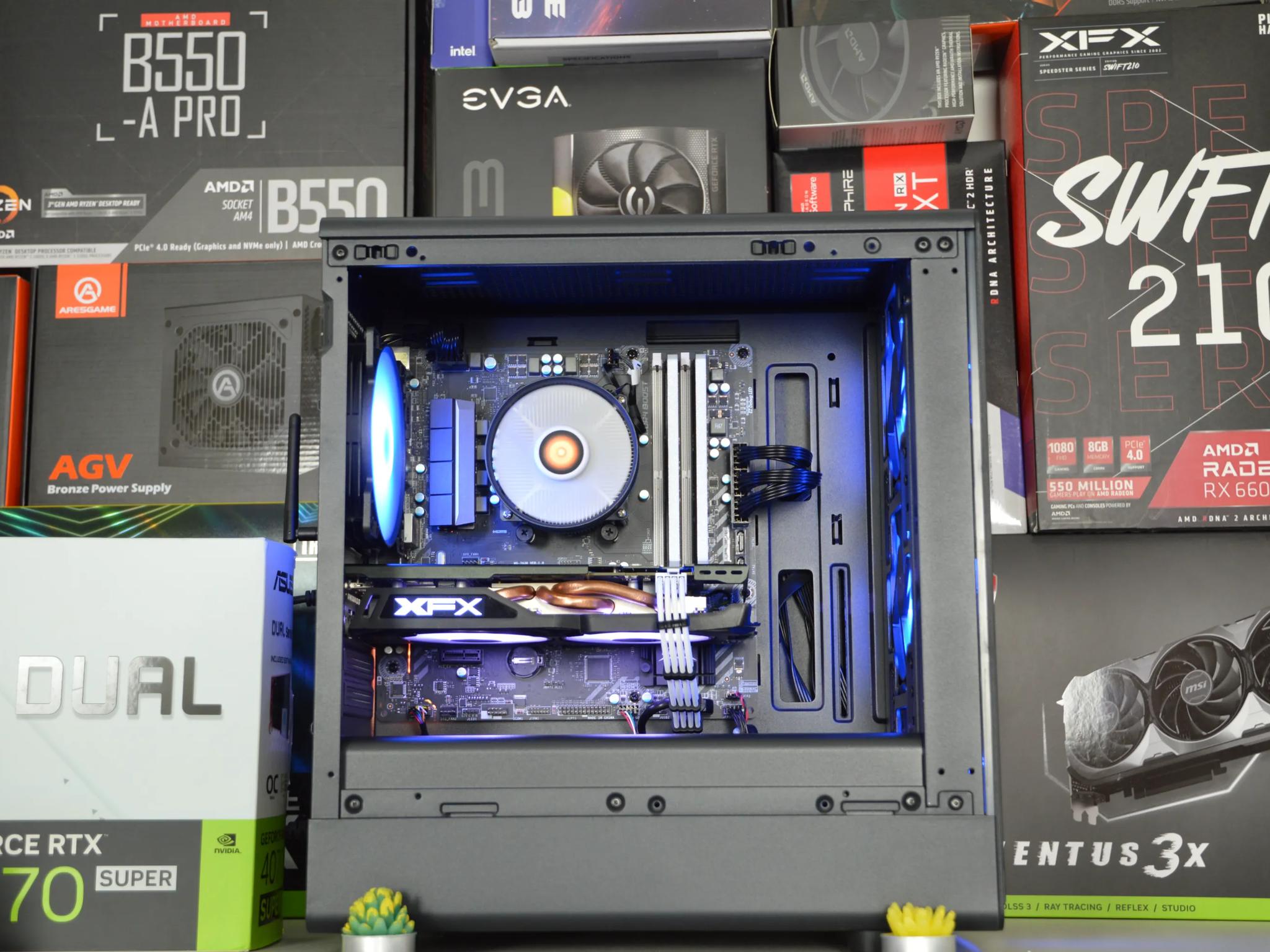 🏙️ BUDGET GAMING PC🏙️| RX 480 8GB | RYZEN 5 1500X | 16GB DDR4 RAM | 512GB NVME SSD | Blue Skies |