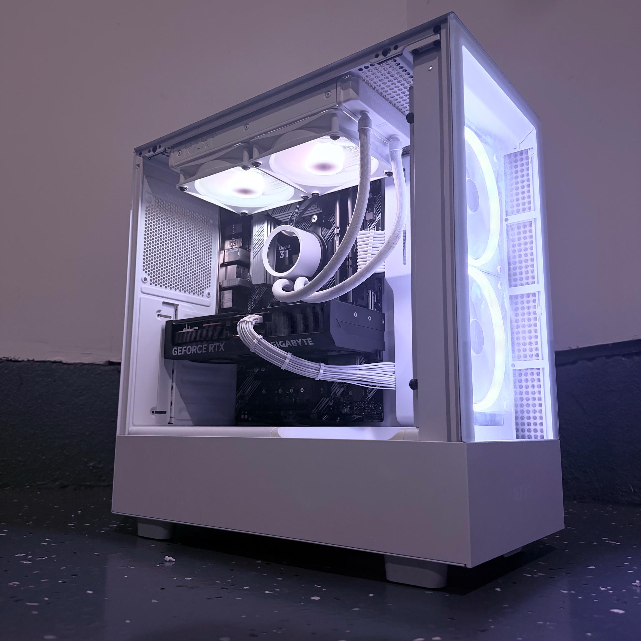⚪️"Celestial Frost"❄️| 4K Gaming | RTX 4070 Ti | Ryzen 9 5950X | 32 Ram | 1TB NVMe SSD